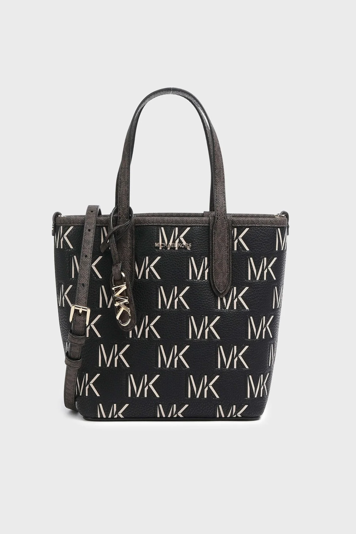 Michael Kors Eliza Küçük Ek lı Çıkarılabilir Uzatma Askılı 30F3GZAT0L292 Bayan Çanta 30F3GZAT0L 292 KAHVE-SİYAH - 1
