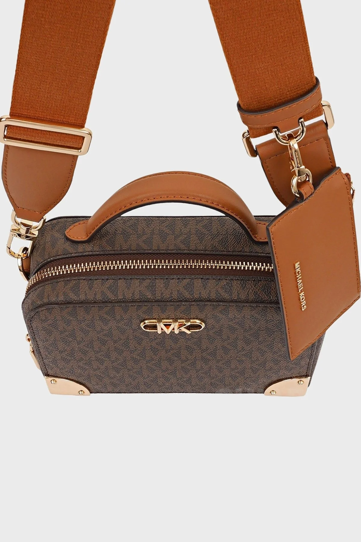 Michael Kors Estelle Çıkarılabilir Omuz Askılı Deri 32F3G9EC5B252 Bayan Çanta 32F3G9EC5B 252 KAHVE - 3