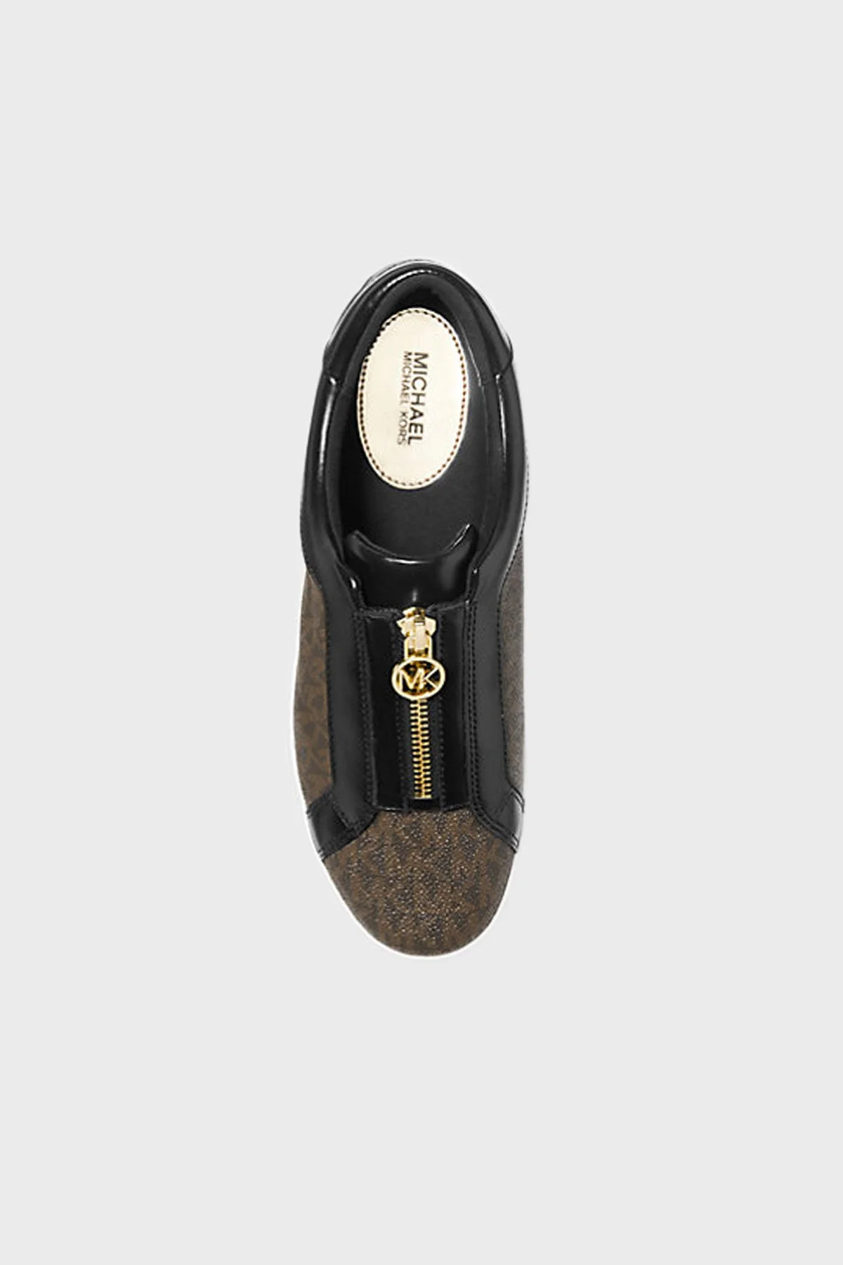 Michael Kors Fermuar Detaylı Logolu Sneaker 43R4KTFP2B200 Kadın Ayakkabı 43R4KTFP2B 200 KAHVE - 3