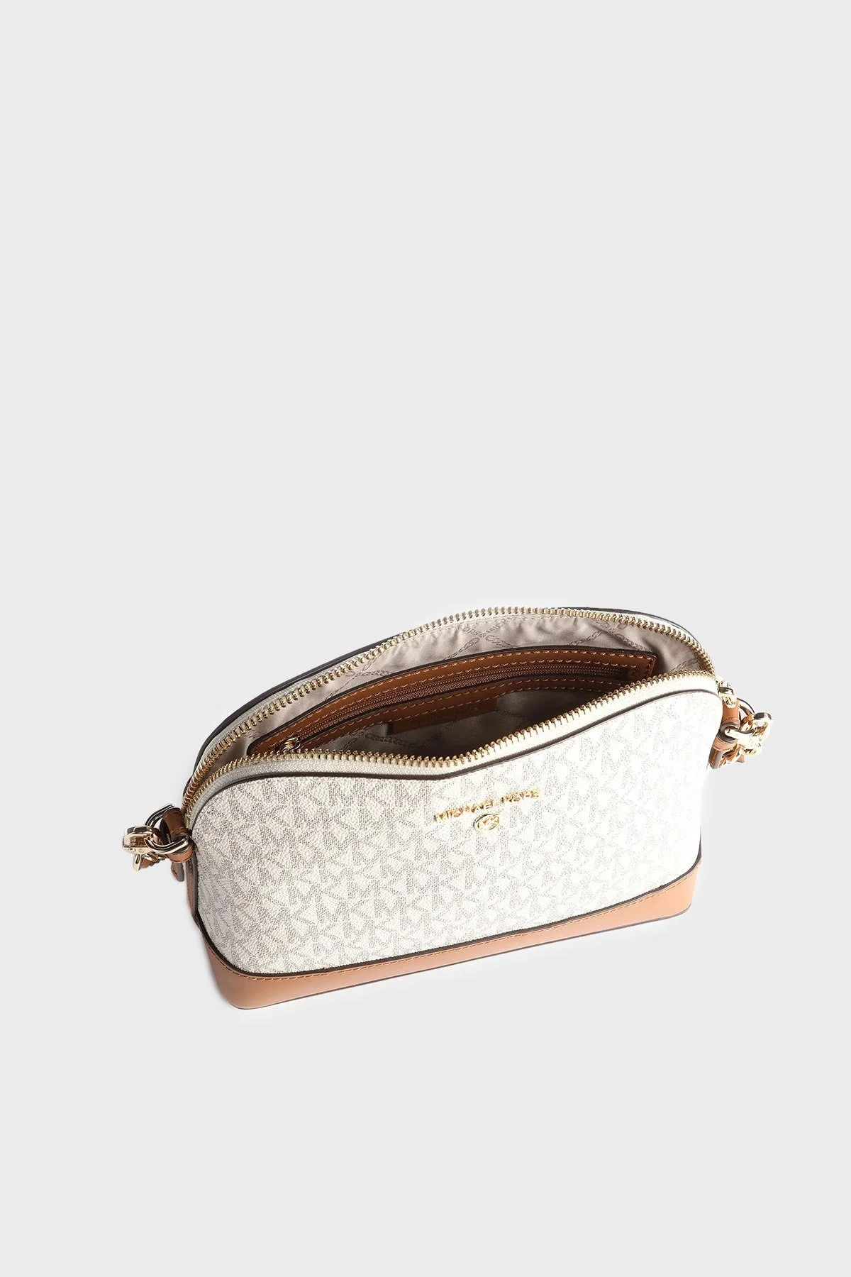 Michael Kors Fermuarlı Çıkarılabilir Uzatma Askılı 32T1GT9C3B149 Bayan Çanta 32T1GT9C3B 149 EKRU - 3