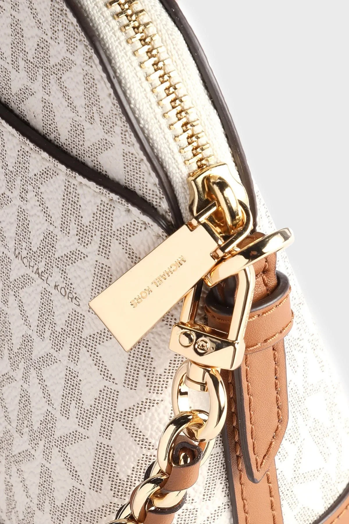 Michael Kors Fermuarlı Çıkarılabilir Uzatma Askılı 32T1GT9C3B149 Bayan Çanta 32T1GT9C3B 149 EKRU - 4