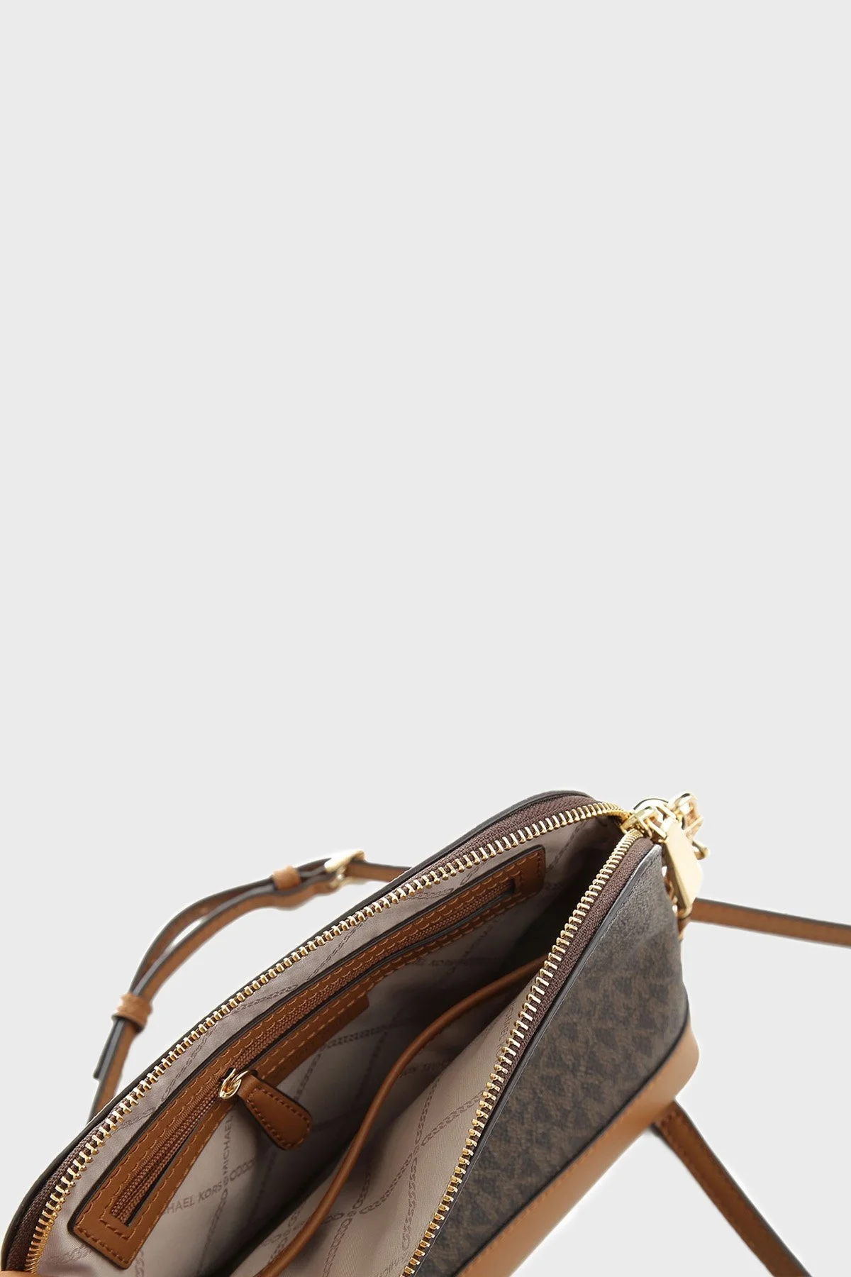 Michael Kors Fermuarlı Çıkarılabilir Uzatma Askılı 32T1GT9C3B252 Bayan Çanta 32T1GT9C3B 252 KAHVE - 4