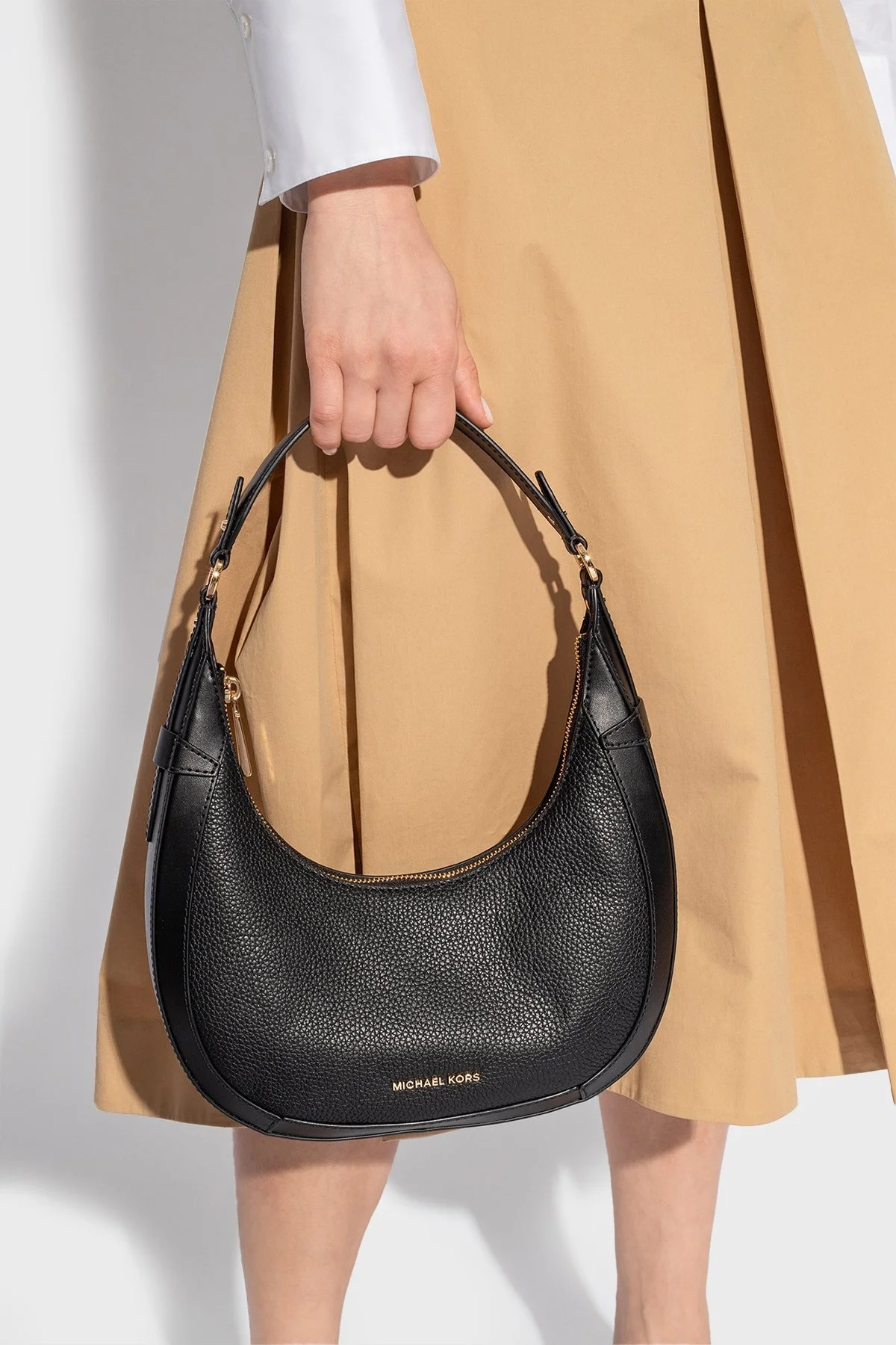 Michael Kors Fermuarlı Hakiki Deri 30S4G0PL5L001 Bayan Çanta 30S4G0PL5L 001 SİYAH - 2