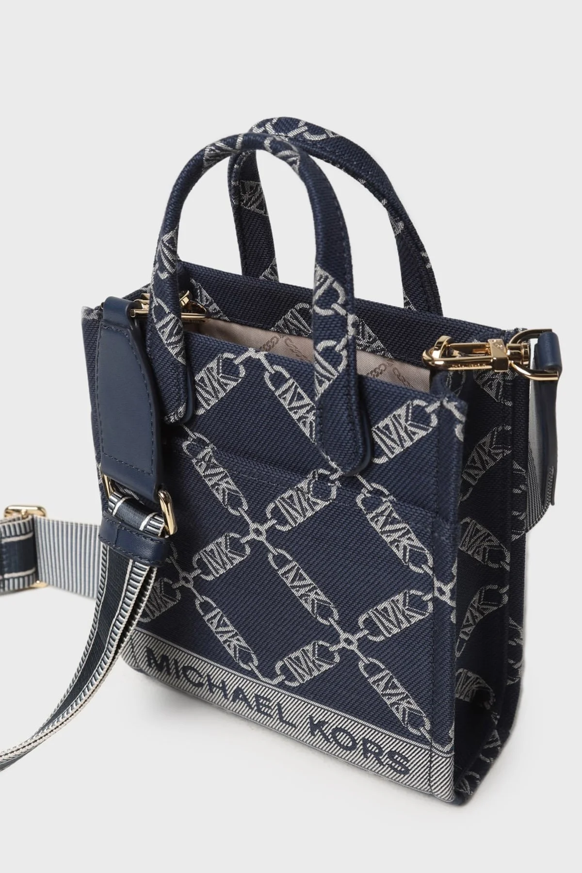 Michael Kors Gigi Jakarlı Çıkarılabilir Çapraz Askılı 32F3G3GC0J407 Bayan Çanta 32F3G3GC0J 407 LACİVERT - 4