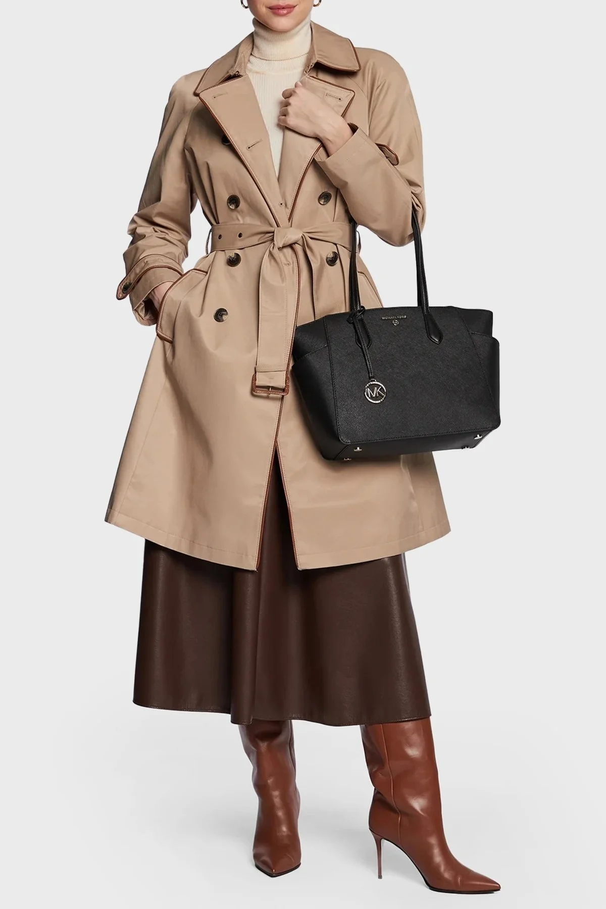 Michael Kors Hakiki Deri 30S2G6AT2L001 Bayan Çanta 30S2G6AT2L 001 SİYAH - 2
