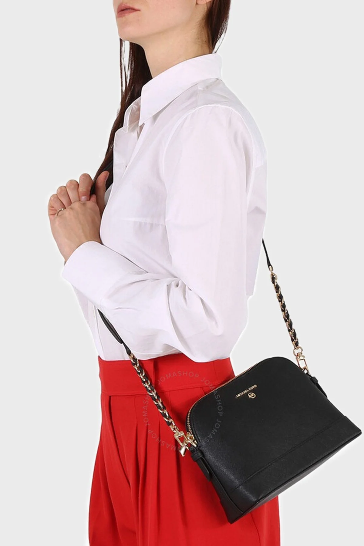 Michael Kors Hakiki Deri Çıkarılabilir Omuz Askılı 32T1GT9C3L001 Bayan Çanta 32T1GT9C3L 001 SİYAH - 2