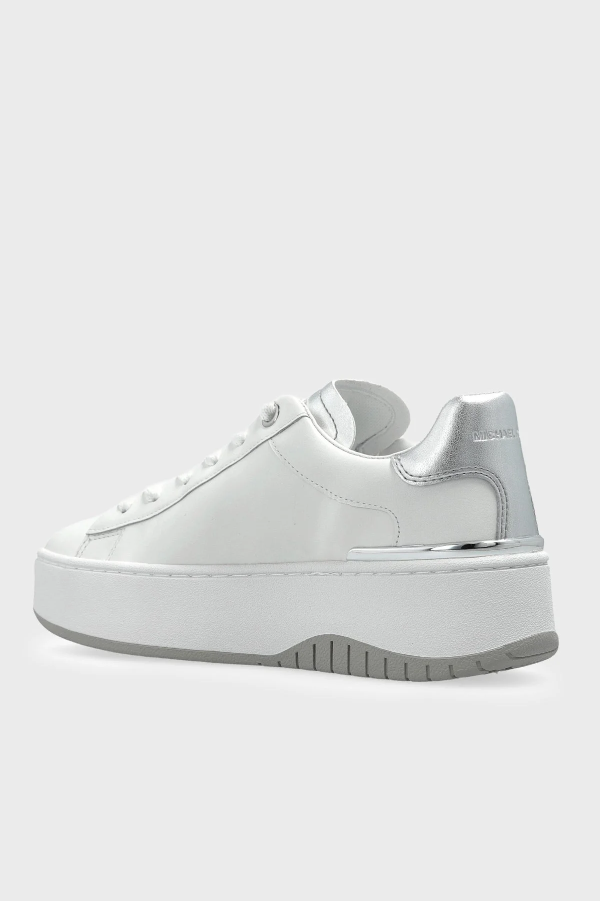 Michael Kors Hakiki Deri Logolu Sneaker 43R6DTFS4L040 Kadın Ayakkabı 43R6DTFS4L 040 BEYAZ - 3