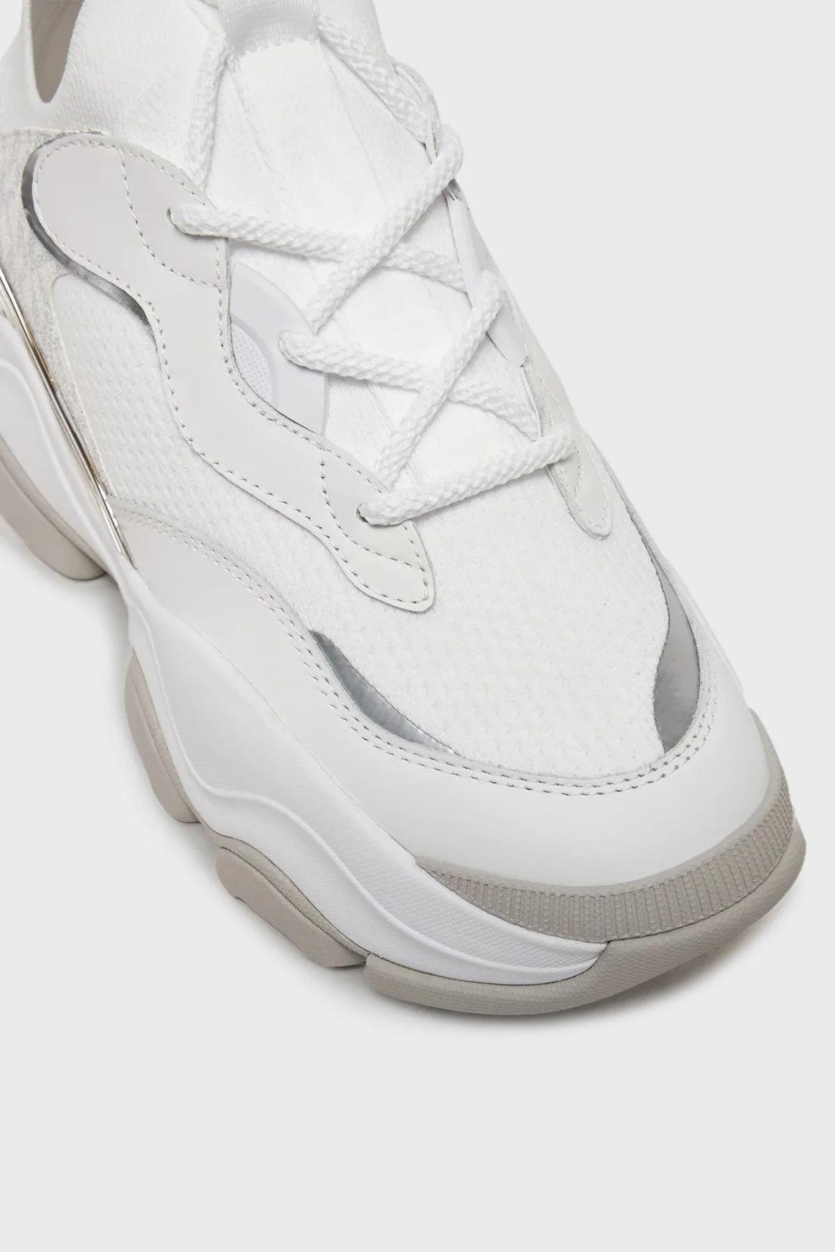 Michael Kors Hakiki Deri Platform Taban Sneaker 43R5ATFS1L119 Bayan Ayakkabı 43R5ATFS1L 119 BEYAZ - 12