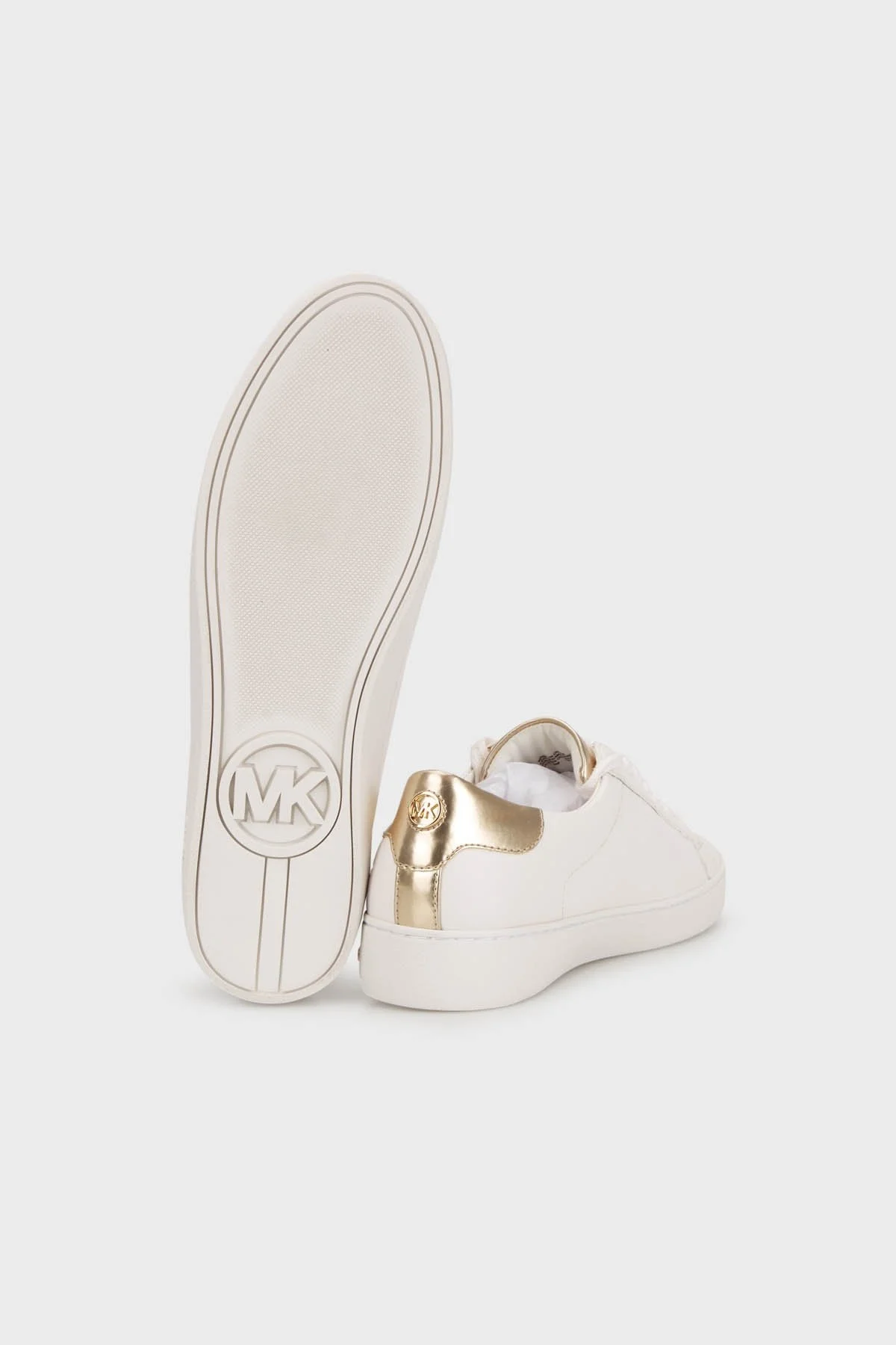 Michael Kors Hakiki Deri Sneaker 43S9OLFS3D119 Bayan Ayakkabı 43S9OLFS3D 119 BEYAZ - 4