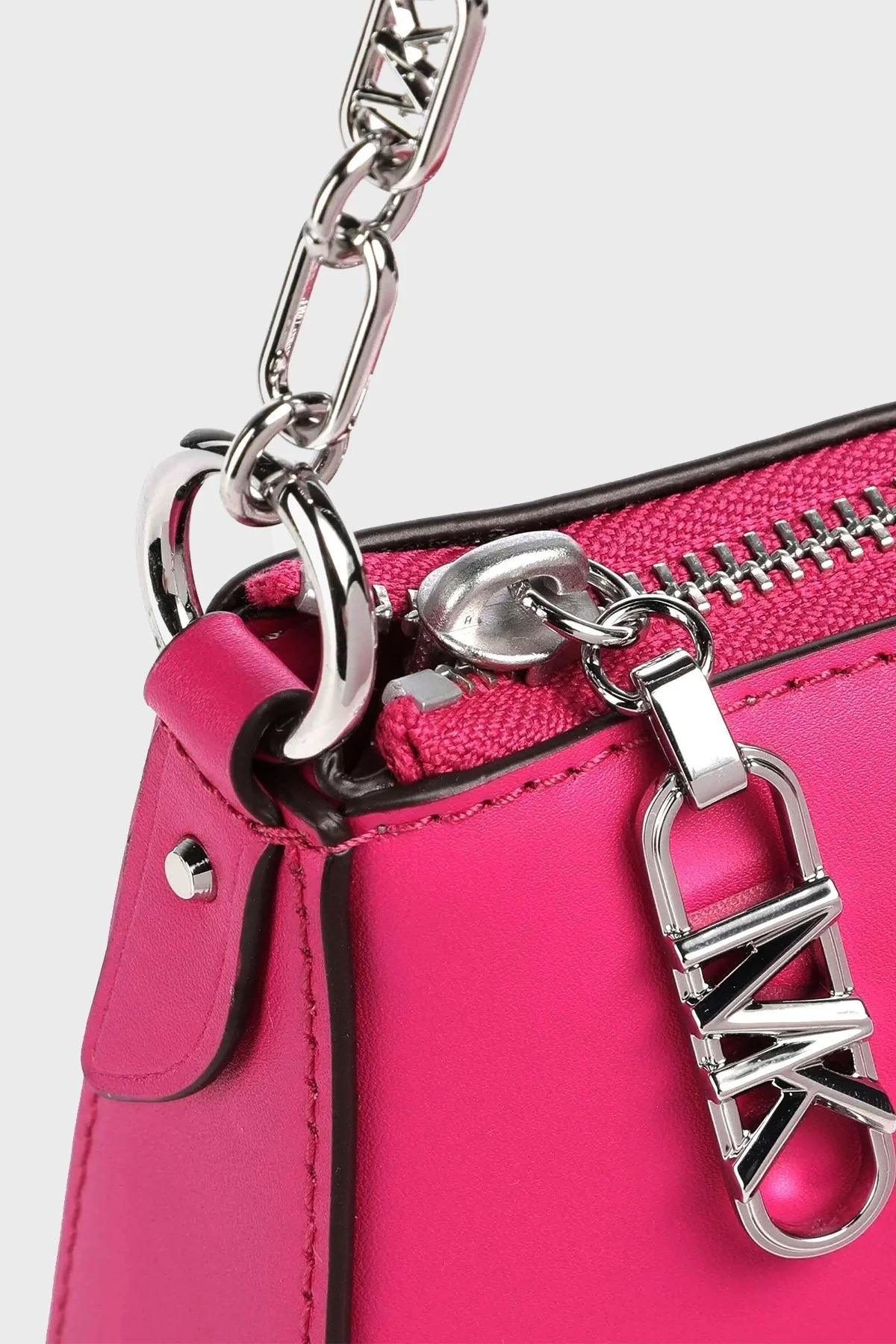 Michael Kors Hakiki Deri Zincir Askılı 32H3S8EW6L542 Bayan Çanta 32H3S8EW6L 542 FUŞYA - 10