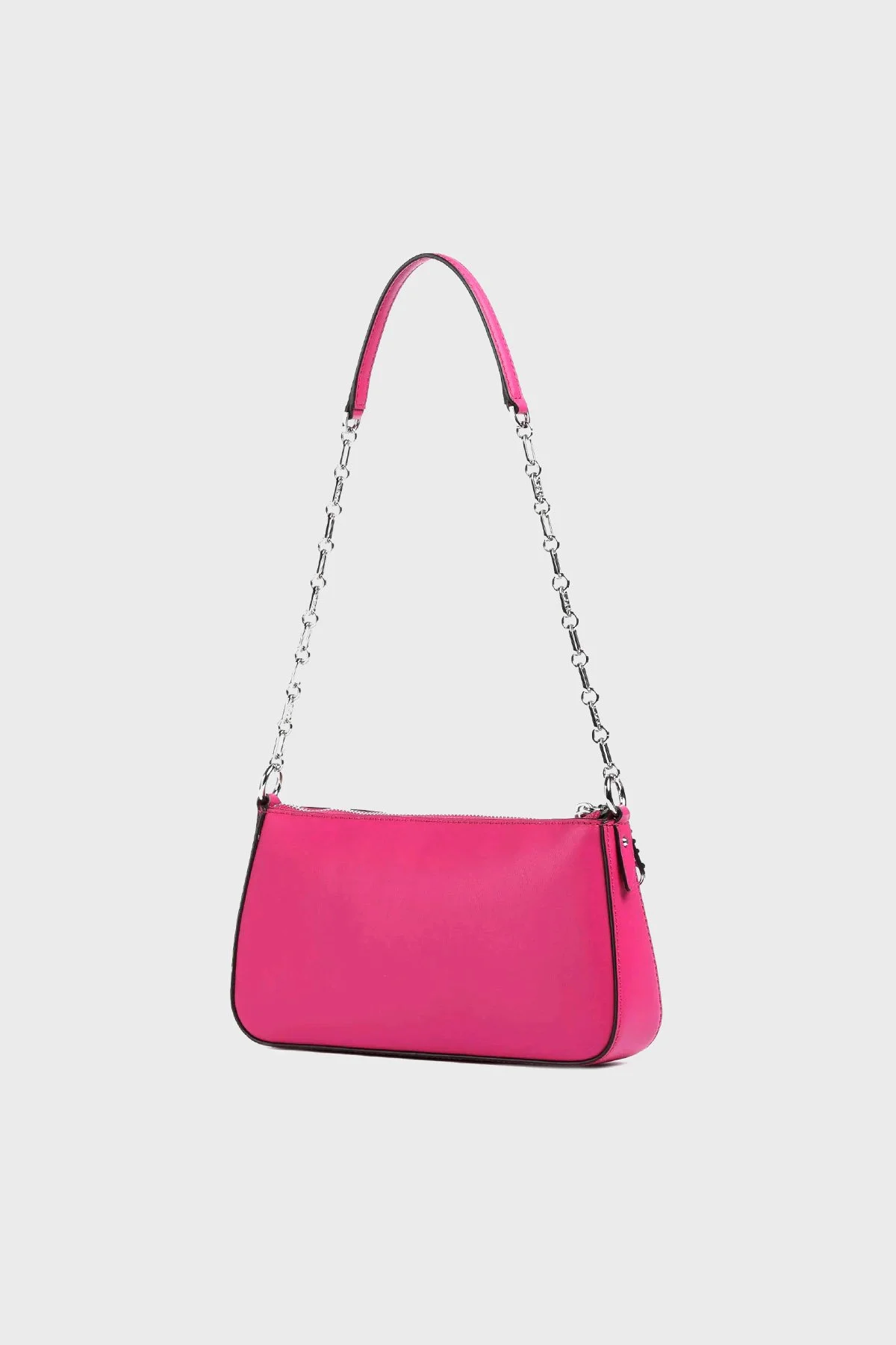 Michael Kors Hakiki Deri Zincir Askılı 32H3S8EW6L542 Kadın Çanta 32H3S8EW6L 542 Fuşya - 2
