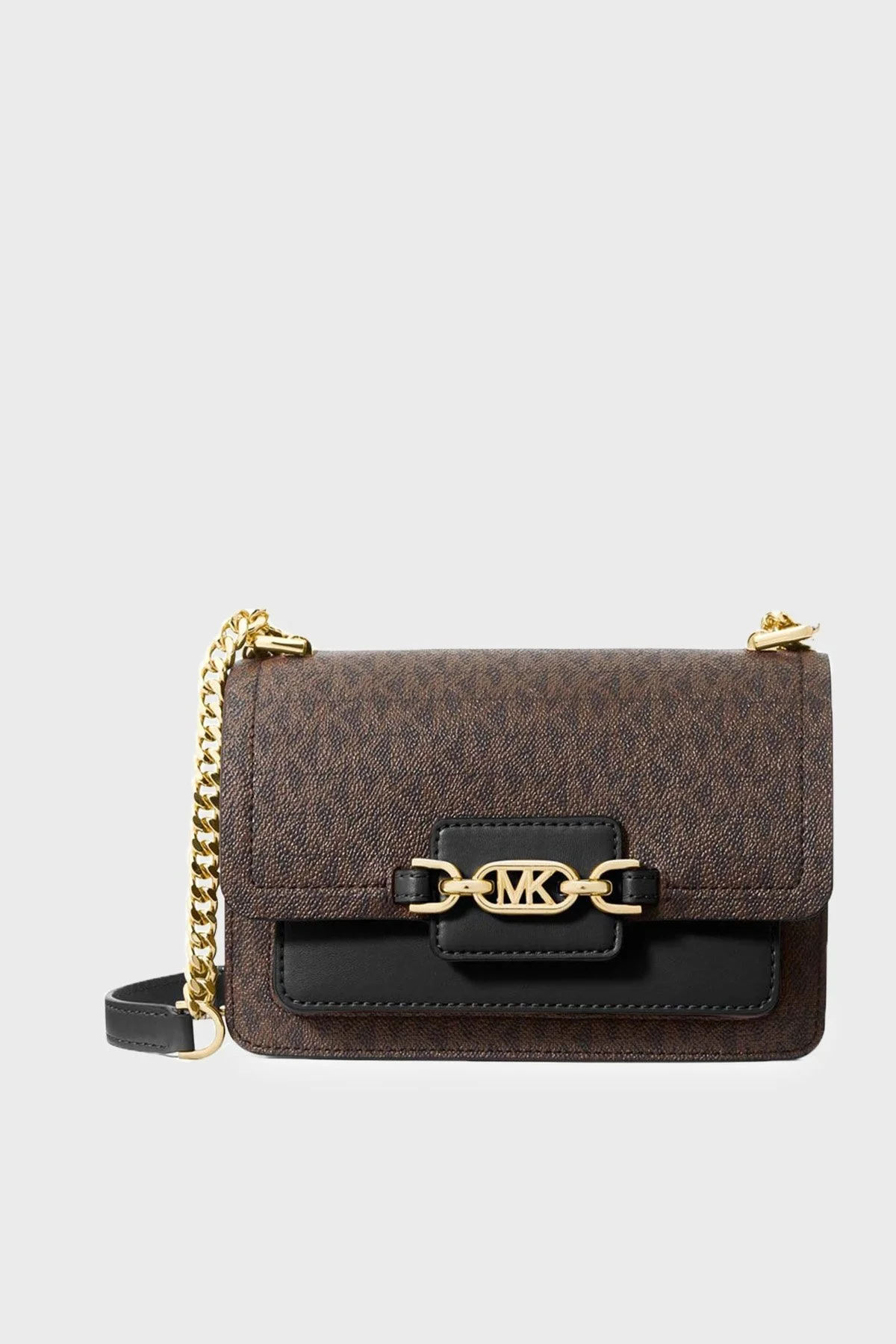 Michael Kors Heather Logolu Zincir Askılı Çapraz 32S2G7HC0B292 Bayan Çanta 32S2G7HC0B 292 KAHVE-SİYAH - 1