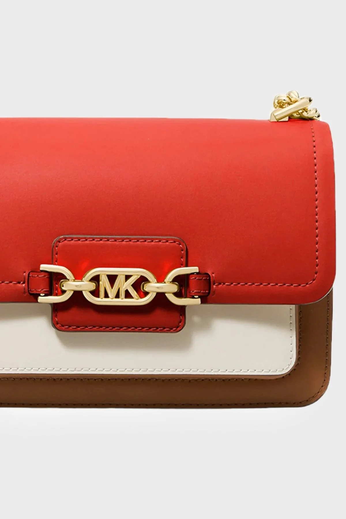 Michael Kors Heather Zincir Askılı Çapraz 32S2G7HC0T982 Bayan Çanta 32S2G7HC0T 982 KIRMIZI-BEYAZ - 2