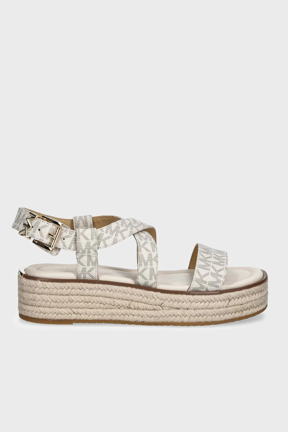Michael Kors İmza Logolu Kadın Sandalet 40S5LYFS1B 150 EKRU - 3