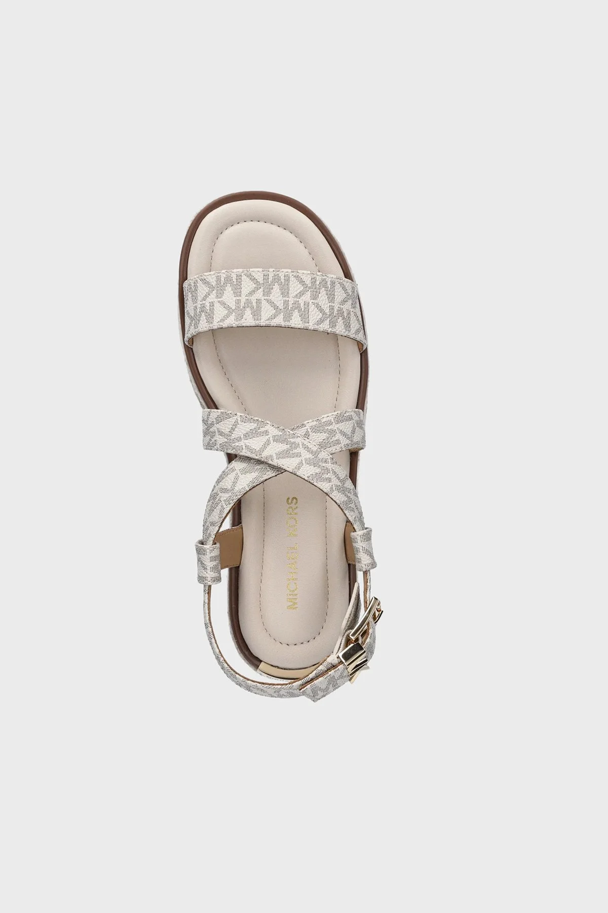 Michael Kors İmza Logolu Kadın Sandalet 40S5LYFS1B 150 EKRU - 4