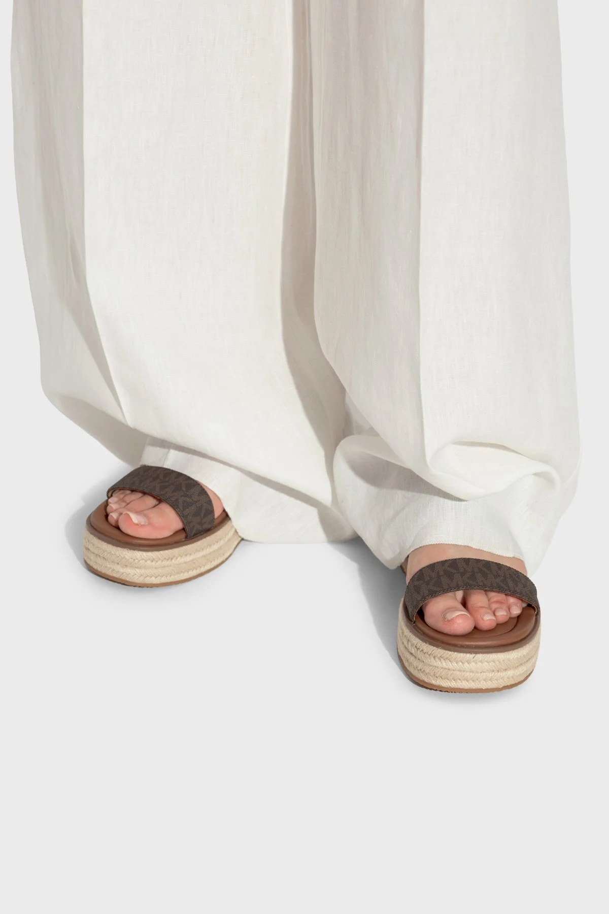 Michael Kors İmza Logolu Bayan Sandalet 40S5LYFS1B 200 KAHVE - 2