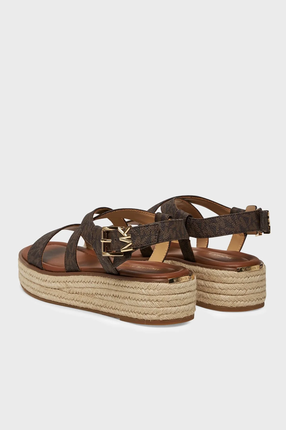 Michael Kors İmza Logolu Kadın Sandalet 40S5LYFS1B 200 KAHVE - 5