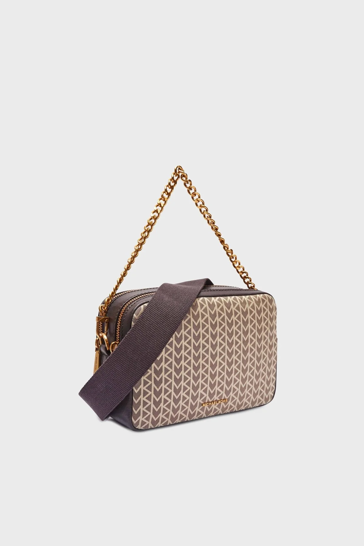 Michael Kors Jakarlı Logo Baskılı Çıkarılabilir Askılı Medium 32T5AYTC6O270 Bayan Çanta 32T5AYTC6O 270 GRİ - 6