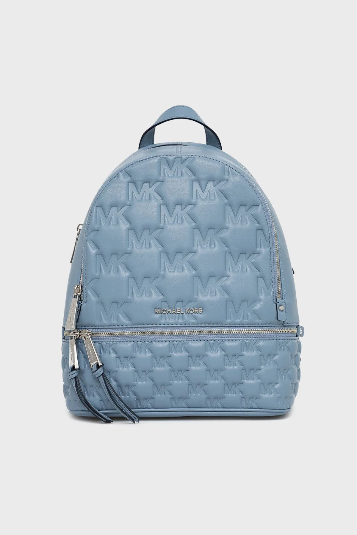 Michael Kors Kabartmalı Logolu 30S2SEZB2L464 Bayan Sırt Çantası 30S2SEZB2L 464 MAVİ - 1