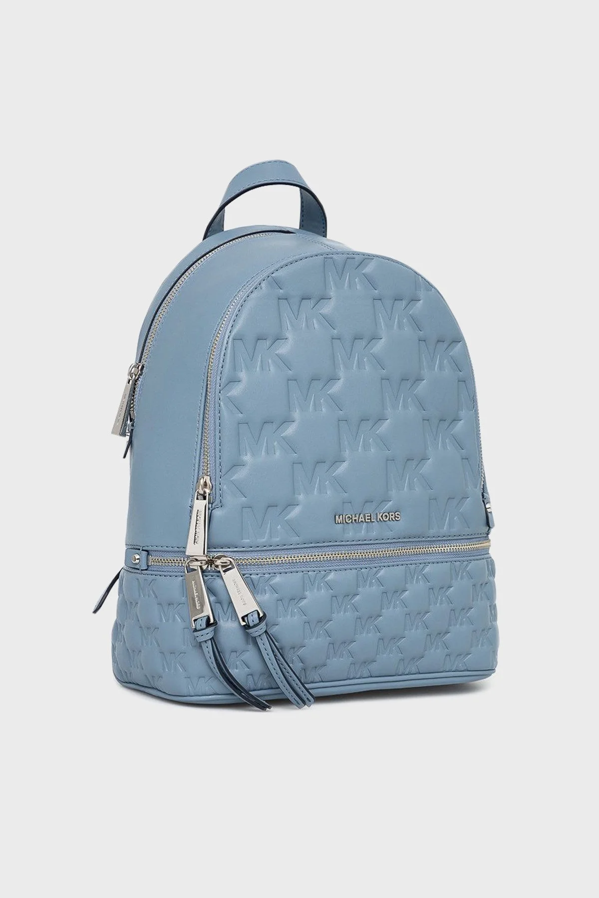 Michael Kors Kabartmalı Logolu 30S2SEZB2L464 Bayan Sırt Çantası 30S2SEZB2L 464 MAVİ - 2