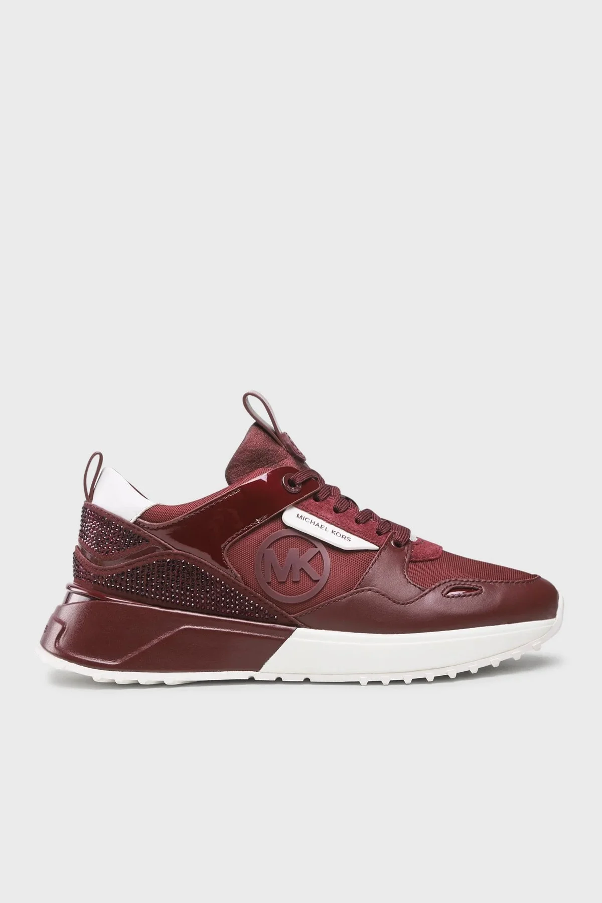 Michael Kors Loglo Taşlı Sneaker 43F2THFS1L580 Bayan Ayakkabı 43F2THFS1L 580 BORDO - 1