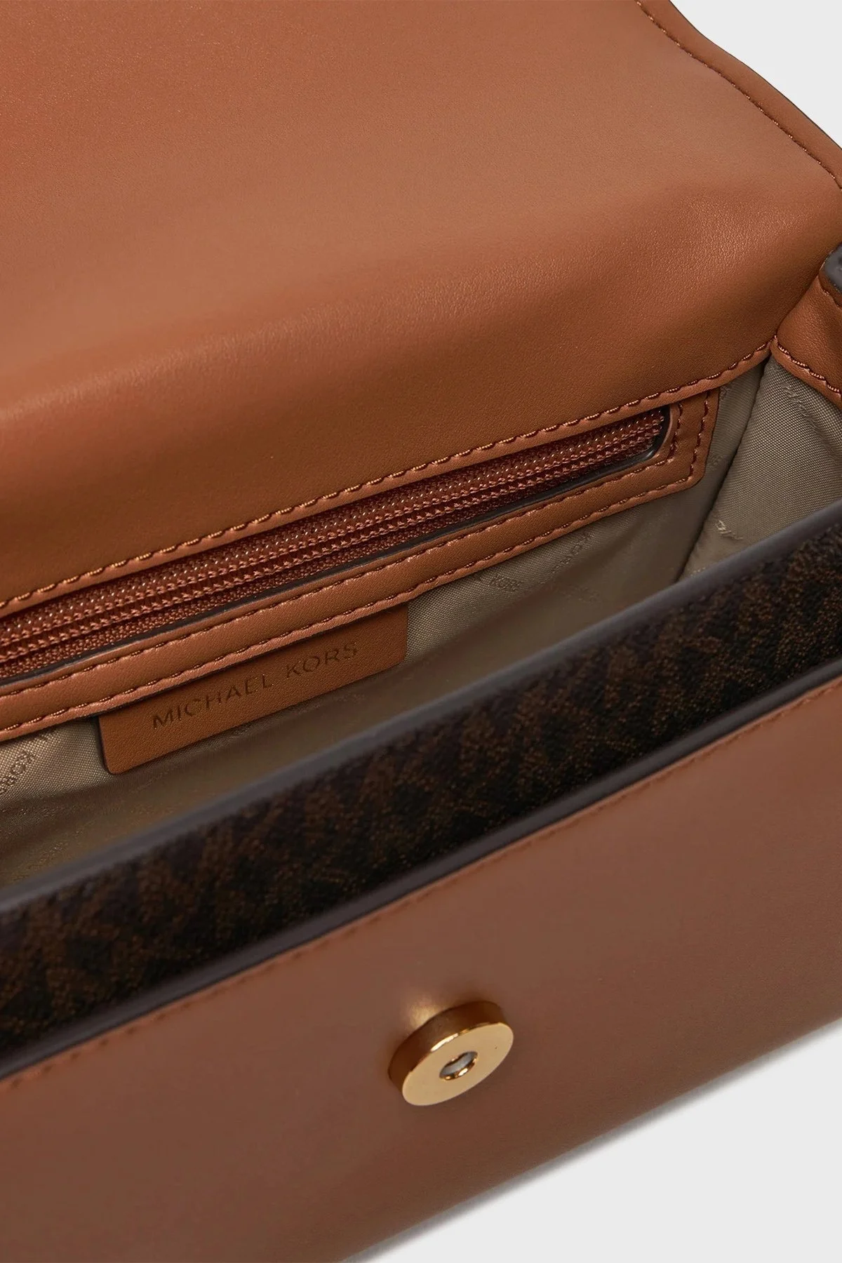 Michael Kors Logo Baskılı Ayarlanabilir Zincir Askılı 30R5GC7L3B252 Bayan Çanta 30R5GC7L3B 252 KAHVE - 7