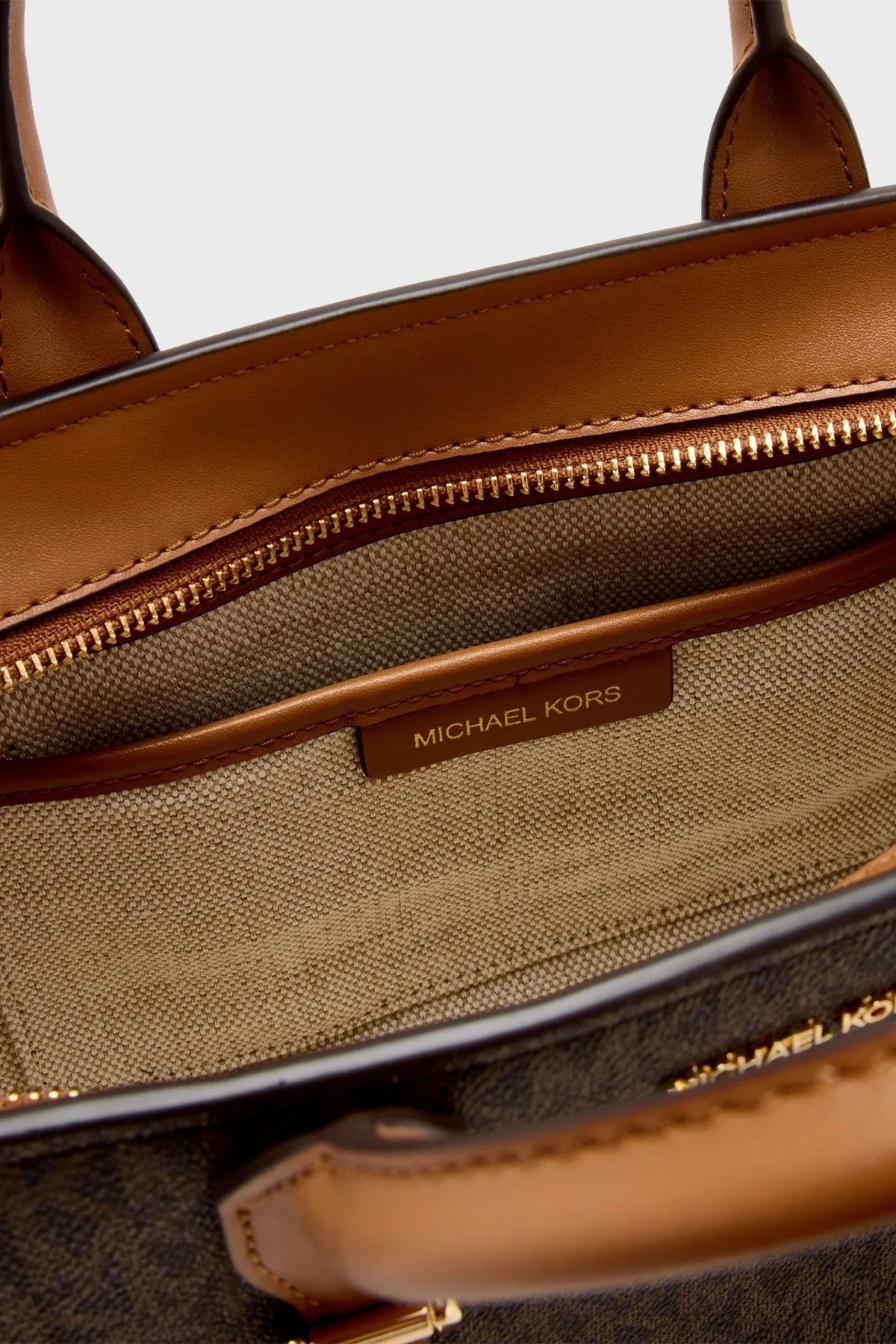 Michael Kors Logo Baskılı Çıkarılabilir Askılı Büyük 30R5G9OS1B252 Bayan Çanta 30R5G9OS1B 252 KAHVE - 9