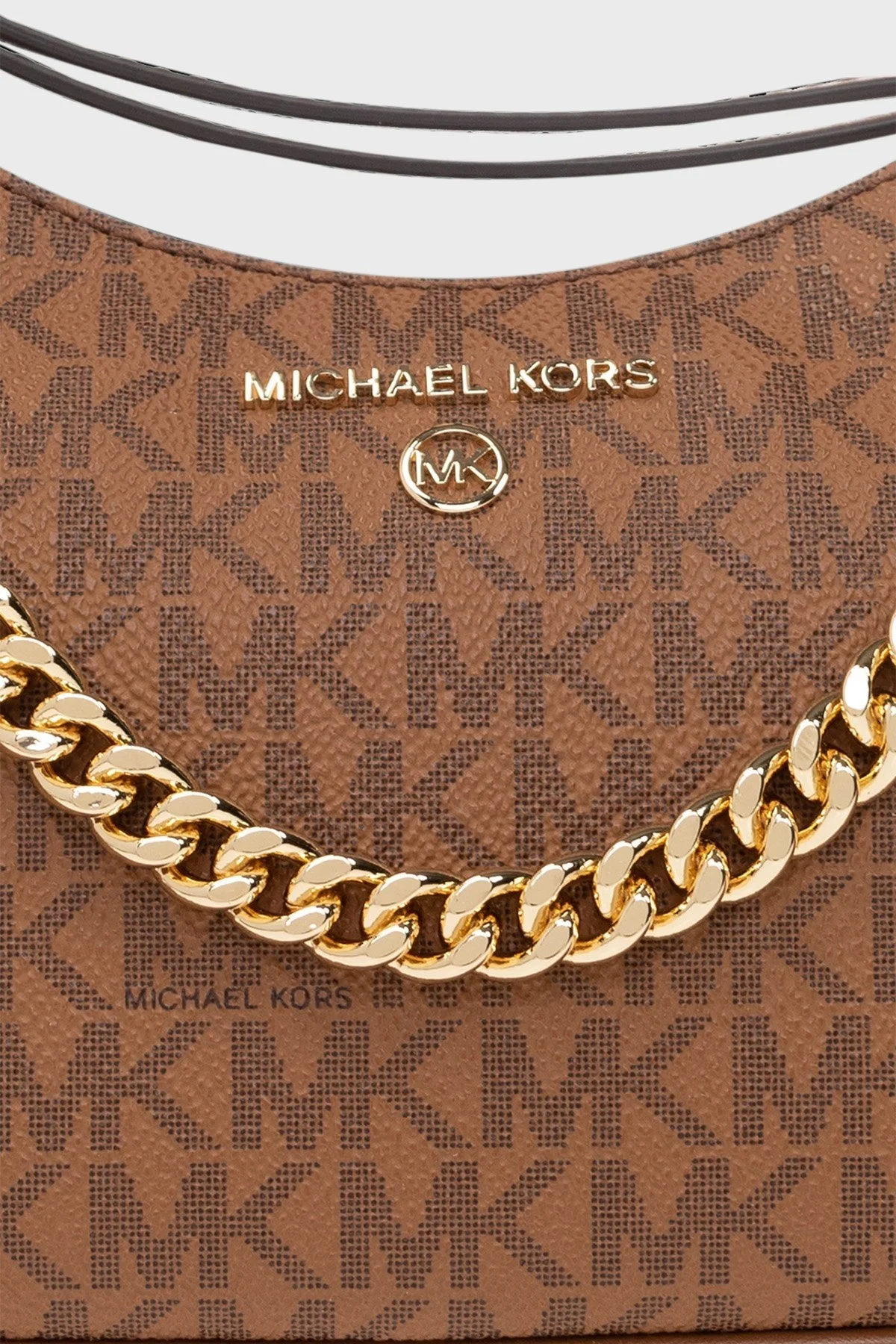 Michael Kors Logo Baskılı Kanvas Zincirli Jet Set 32H1GT9C1V230 Bayan Çanta 32H1GT9C1V 230 TABA - 3