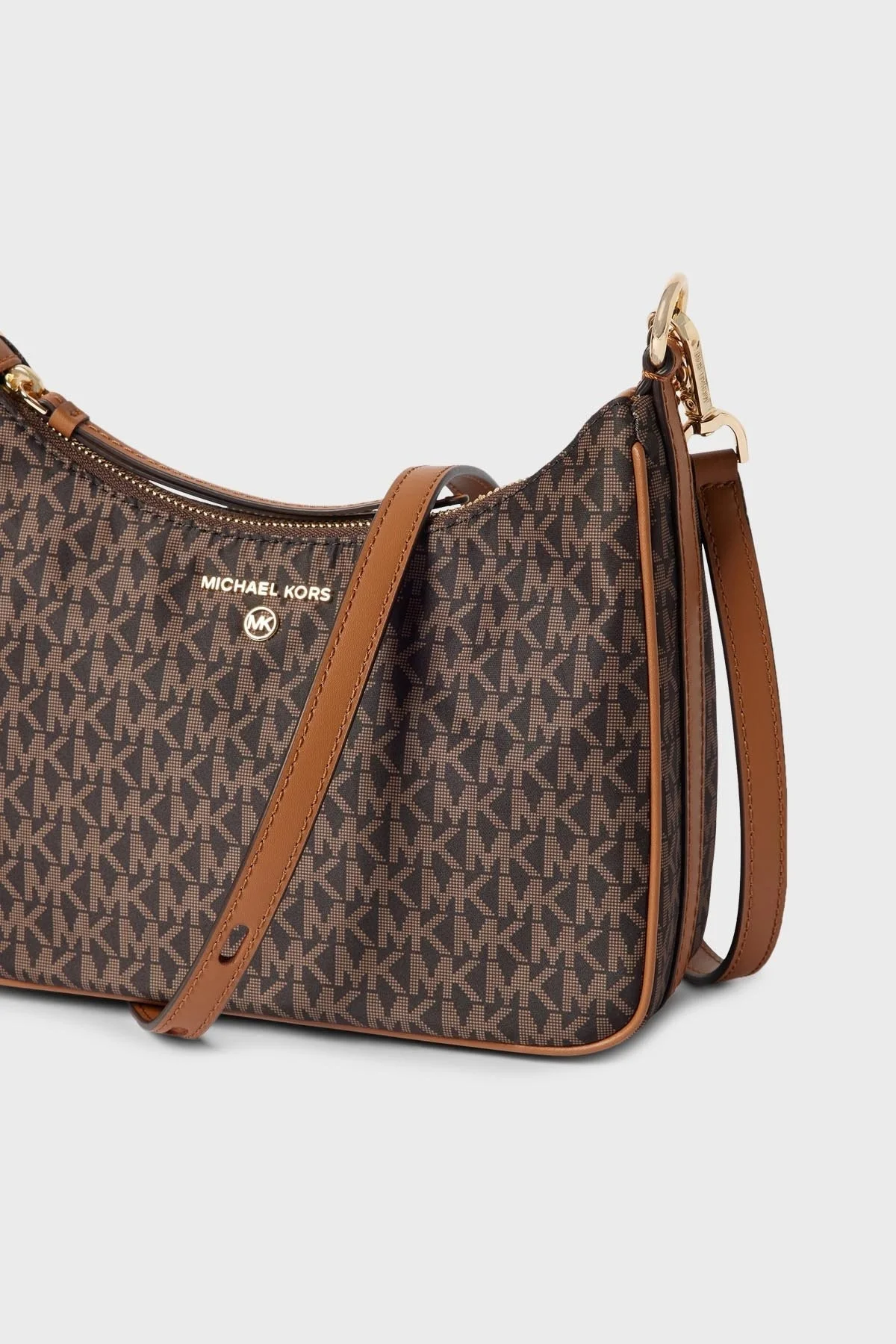 Michael Kors Logo Baskılı Kanvas Zincirli Jet Set 32R3GT9C8B252 Bayan Çanta 32R3GT9C8B 252 KAHVE - 3