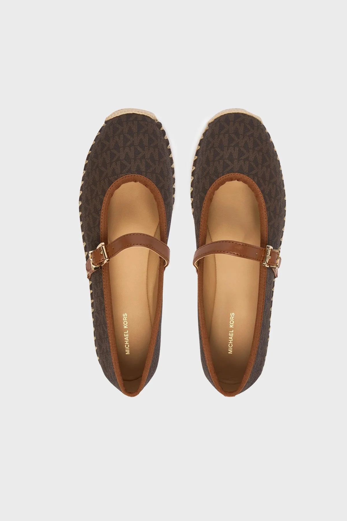 Michael Kors Logo Tokalı Kadın Espadril 40R6LYFP1B 200 KAHVE - 3