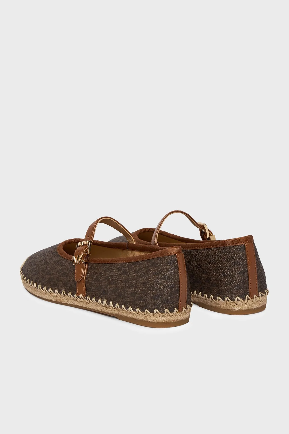 Michael Kors Logo Tokalı Kadın Espadril 40R6LYFP1B 200 KAHVE - 4