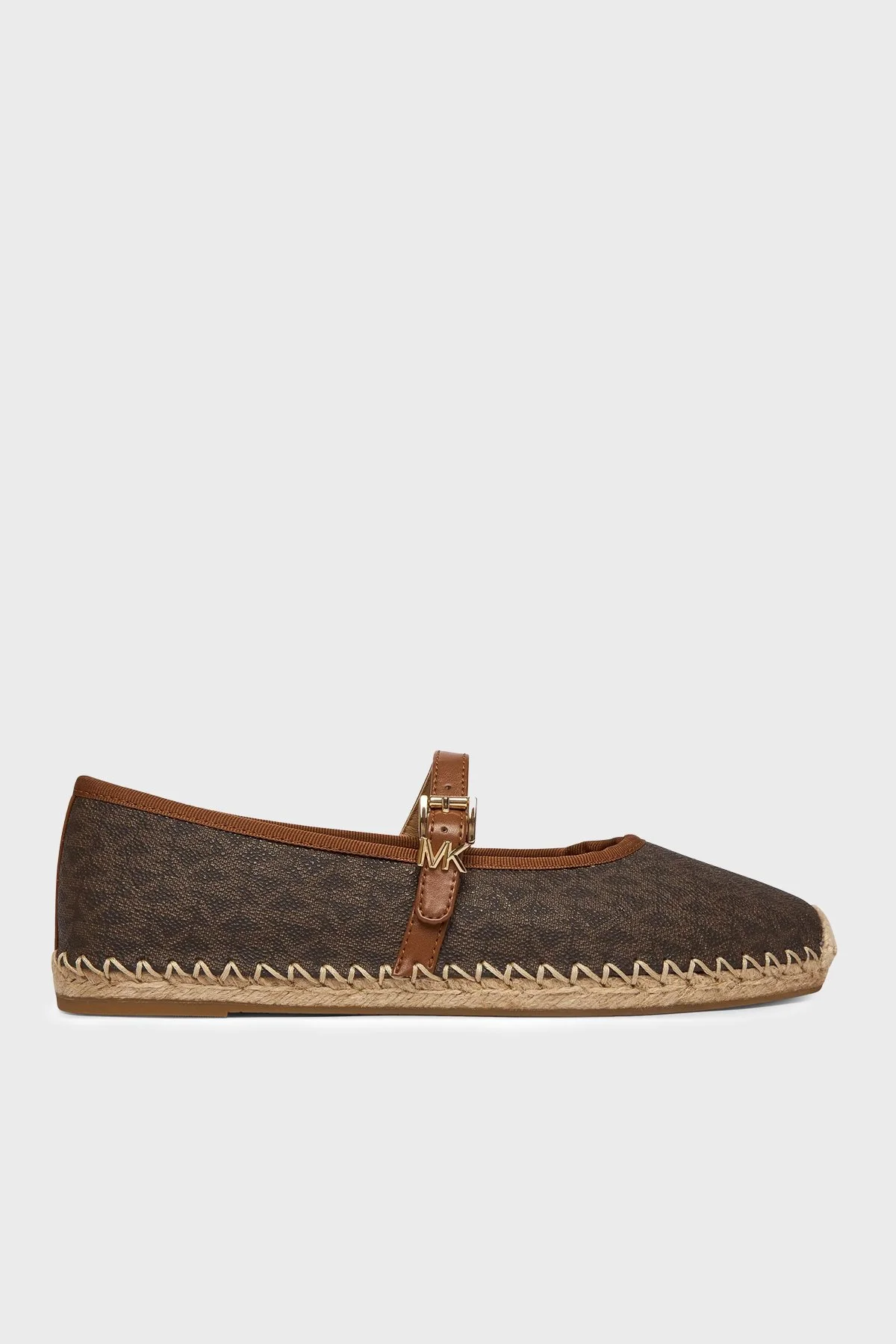 Michael Kors Logo Tokalı Kadın Espadril 40R6LYFP1B 200 KAHVE - 1