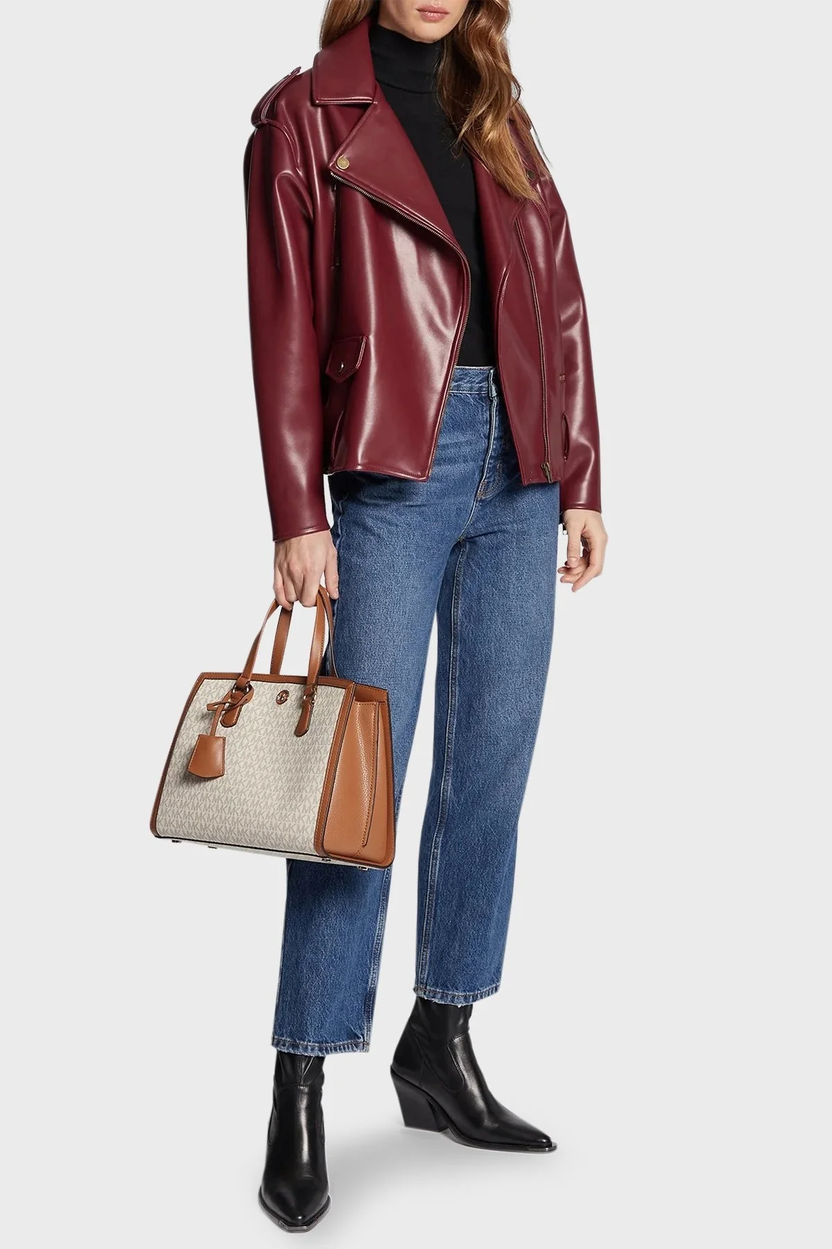 Michael Kors Logolu 30F2G7CS2B Bayan Çanta 30F2G7CS2B VANILLA EKRU - 2