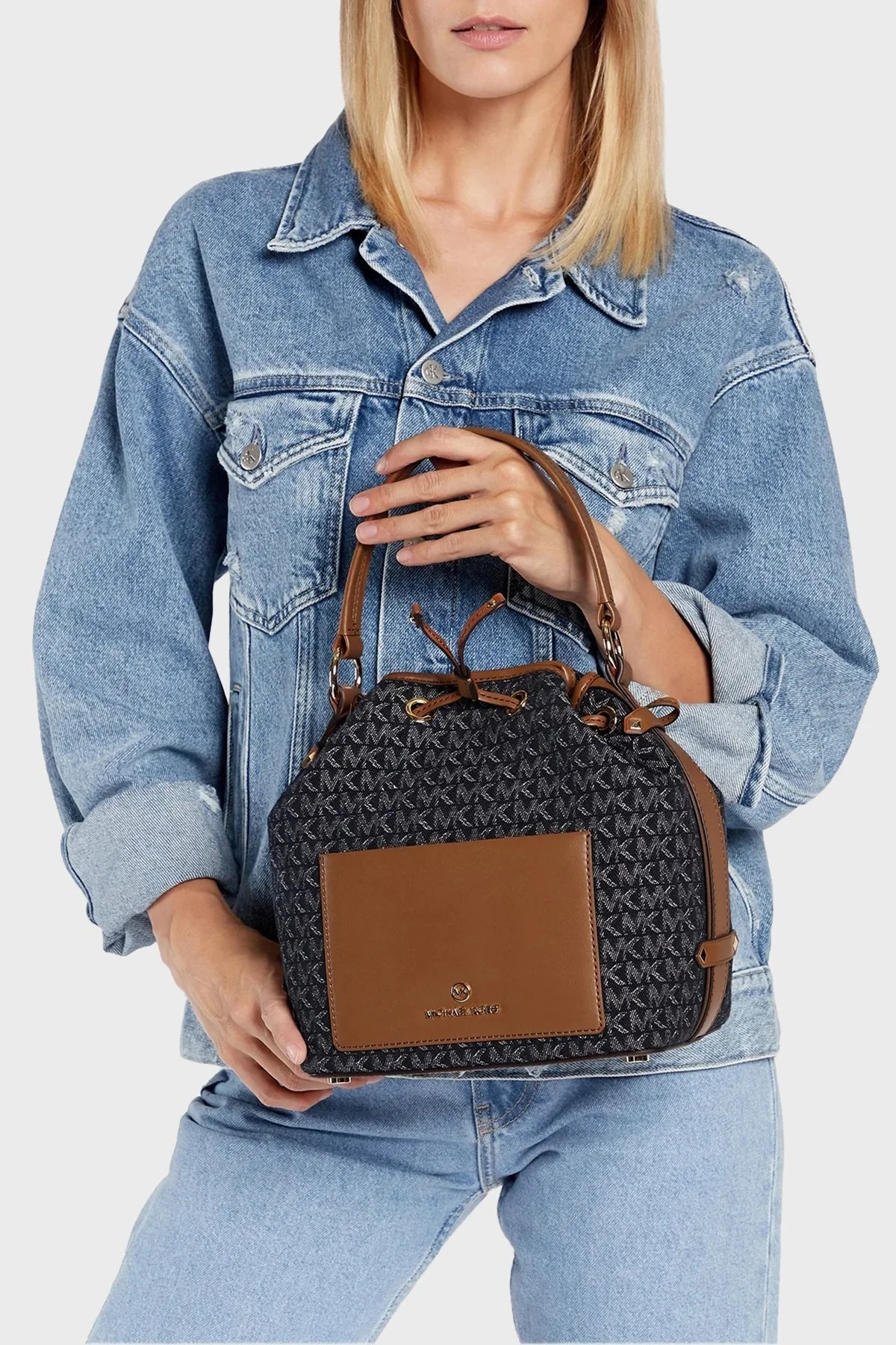 Michael Kors Logolu 30F2G7TS2J Bayan Çanta 30F2G7TS2J DKDENIM MLTI LACİVERT - 2
