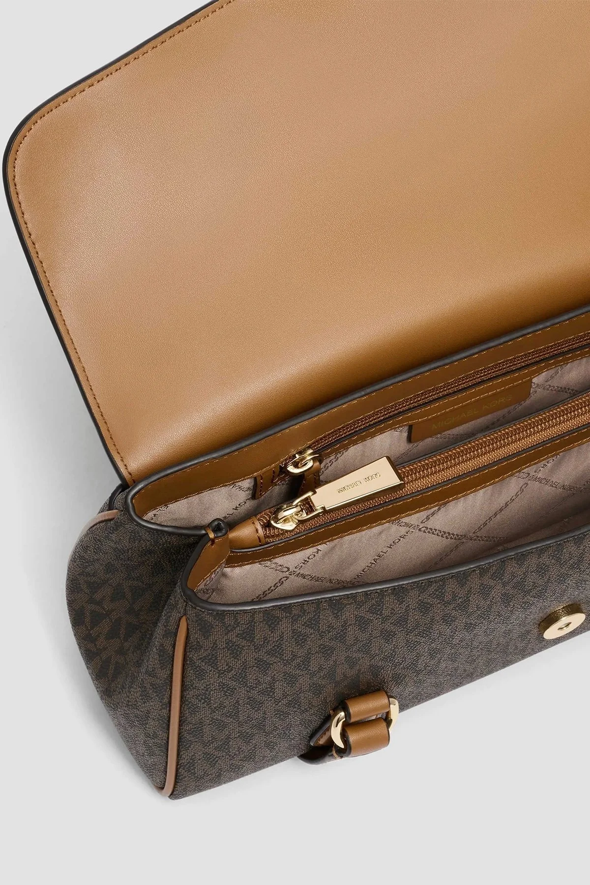 Michael Kors Logolu 30F3G6FE2B252 Bayan Çanta 30F3G6FE2B 252 KAHVE - 4