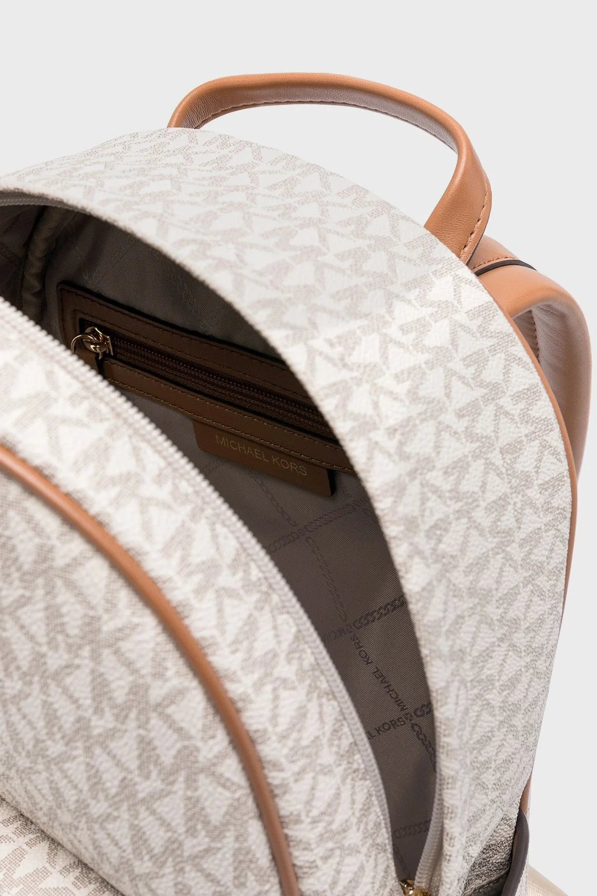 Michael Kors Logolu 30S4G8XB2B149 Bayan Sırt Çantası 30S4G8XB2B 149 EKRU - 4