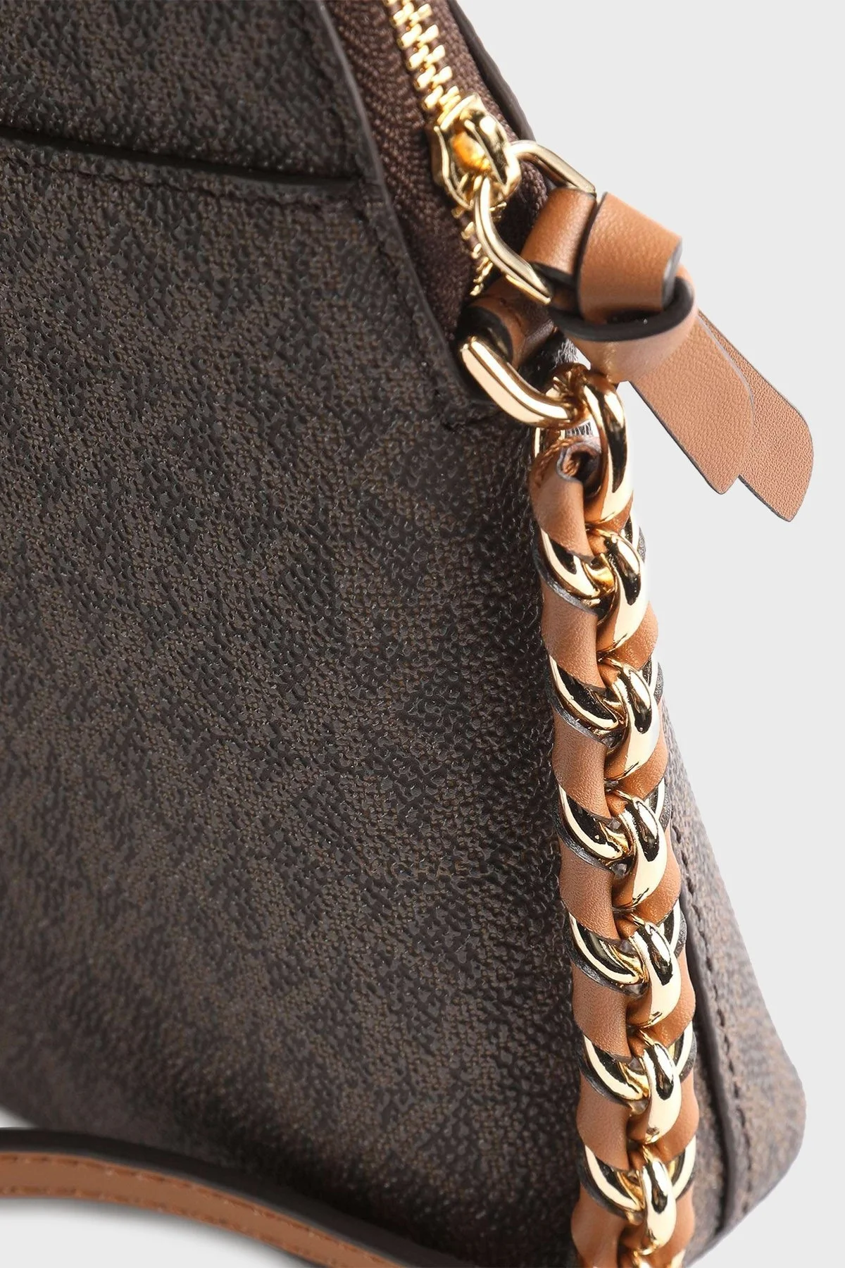 Michael Kors Logolu 32T0GT9C1B252 Bayan Telefon Çantası 32T0GT9C1B 252 KAHVE - 3