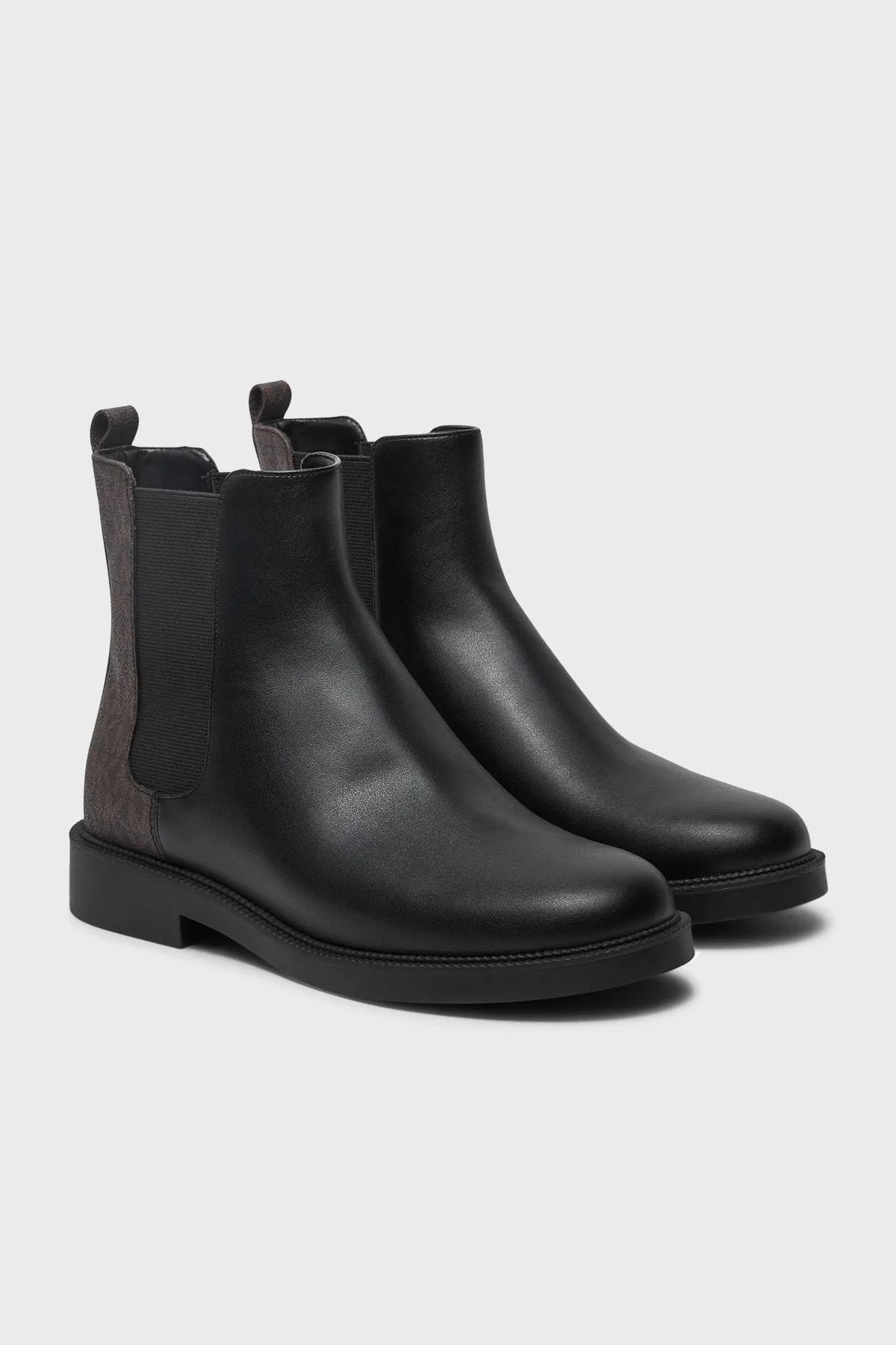 Michael Kors Logolu 40F4HZMEFL007 Bayan Bot 40F4HZMEFL 007 SİYAH-KAHVE - 2