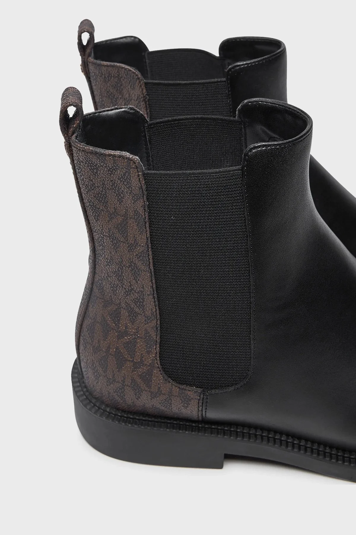 Michael Kors Logolu 40F4HZMEFL007 Bayan Bot 40F4HZMEFL 007 SİYAH-KAHVE - 4