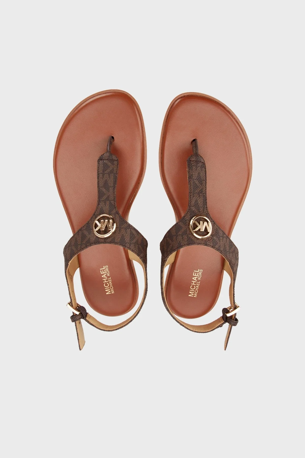 Michael Kors Logolu 49S0JUFA1B200 Bayan Sandalet 49S0JUFA1B 200 KAHVE - 5