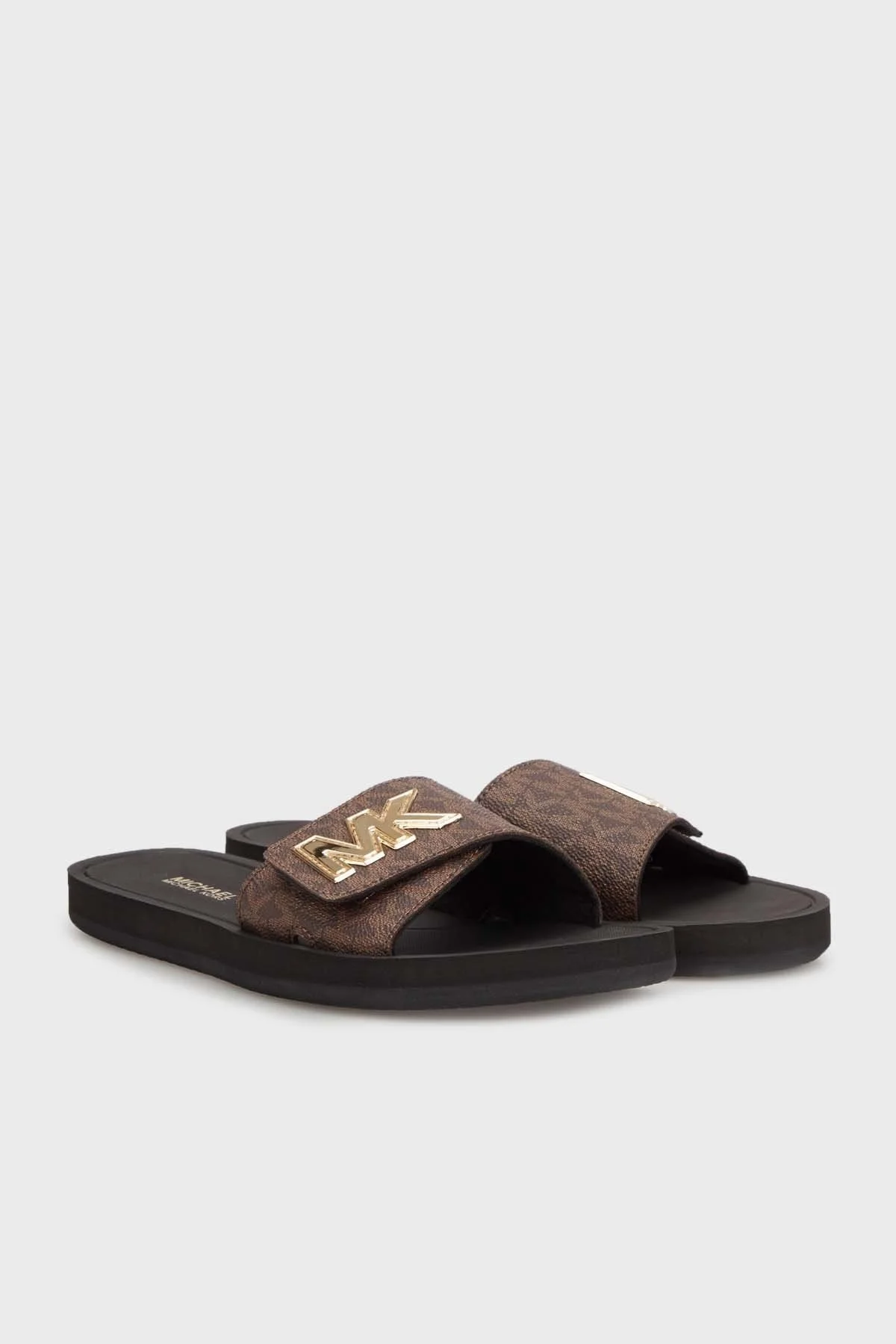 Michael Kors Logolu 49S9PLFA1B200 Bayan Terlik 49S9PLFA1B 200 KAHVE - 3