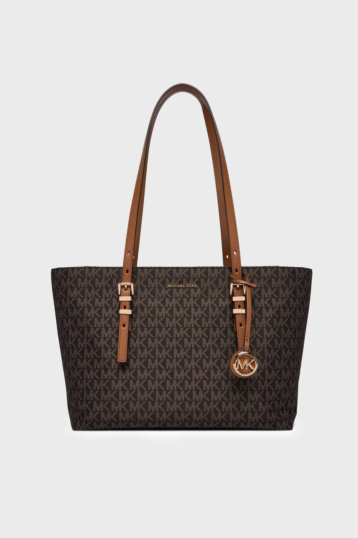Michael Kors Logolu Ayarlanabilir Askılı 30R6GQNT2C252 Bayan Çanta 30R6GQNT2C 252 KAHVE - 1