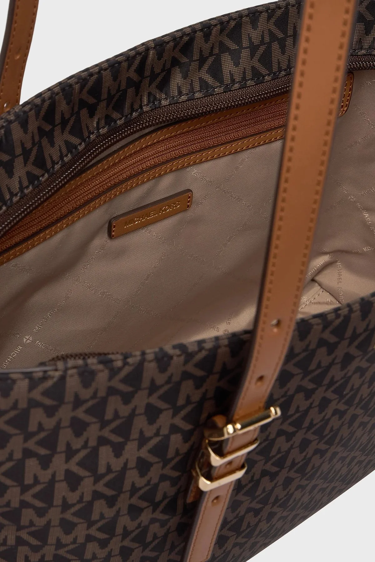 Michael Kors Logolu Ayarlanabilir Askılı 30R6GQNT2C252 Bayan Çanta 30R6GQNT2C 252 KAHVE - 6