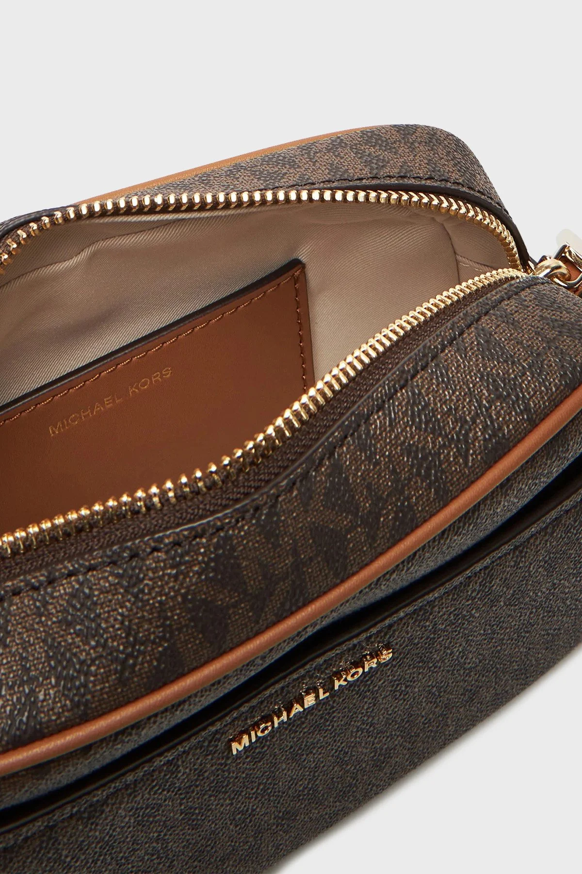 Michael Kors Logolu Ayarlanabilir Askılı 32F5GJ6C5B252 Kadın Çanta 32F5GJ6C5B 252 KAHVE - 6