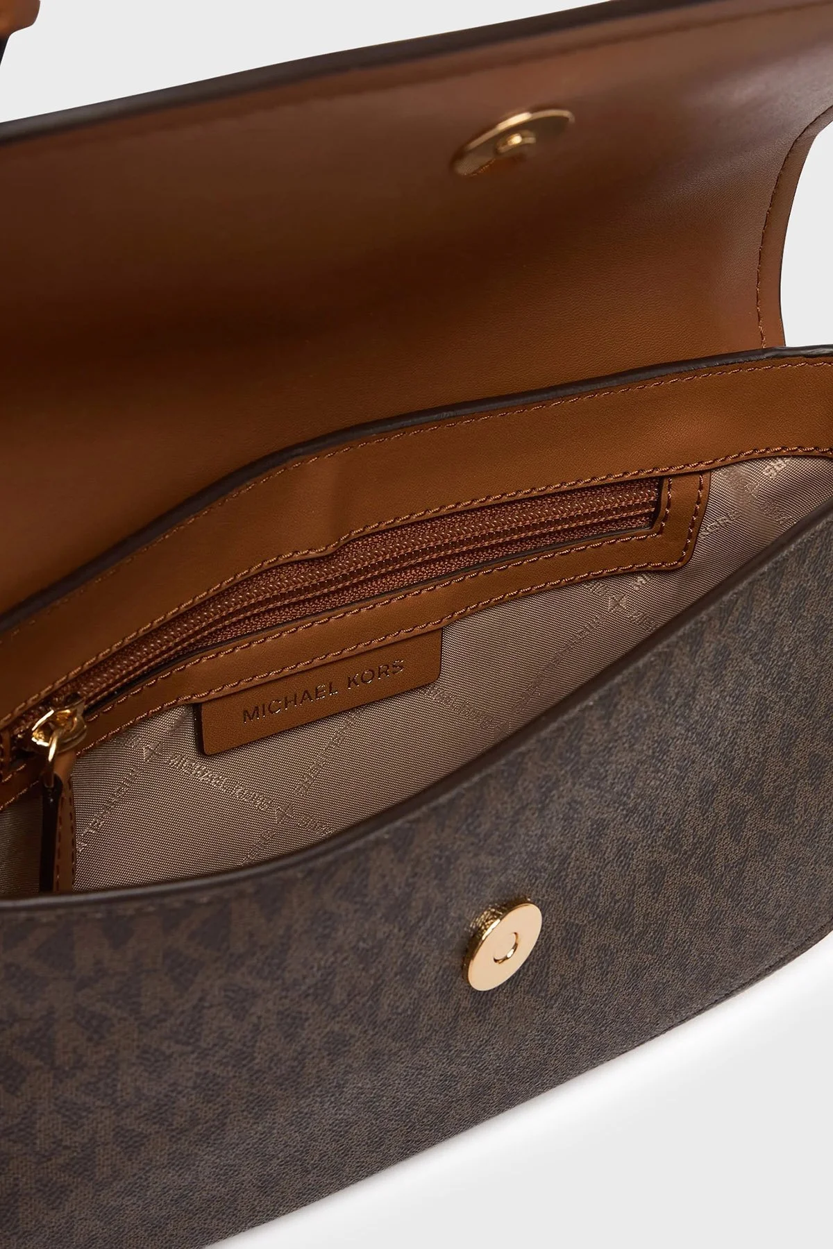 Michael Kors Logolu Ayarlanabilir Askılı 32R6G0XC1B252 Bayan Çanta 32R6G0XC1B 252 KAHVE - 7