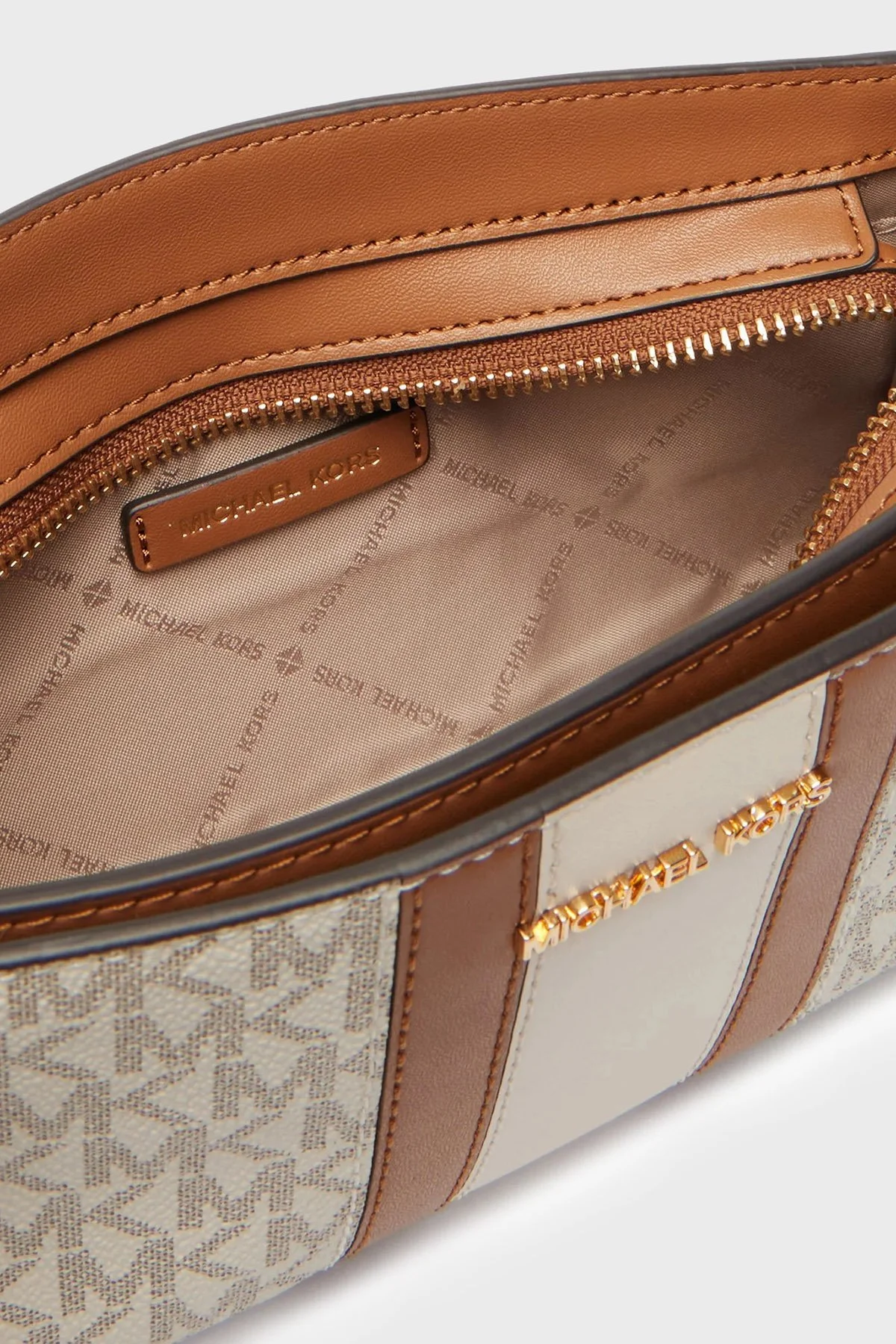 Michael Kors Logolu Ayarlanabilir Askılı 32R6GQ6C1B149 Bayan Çanta 32R6GQ6C1B 149 EKRU - 6