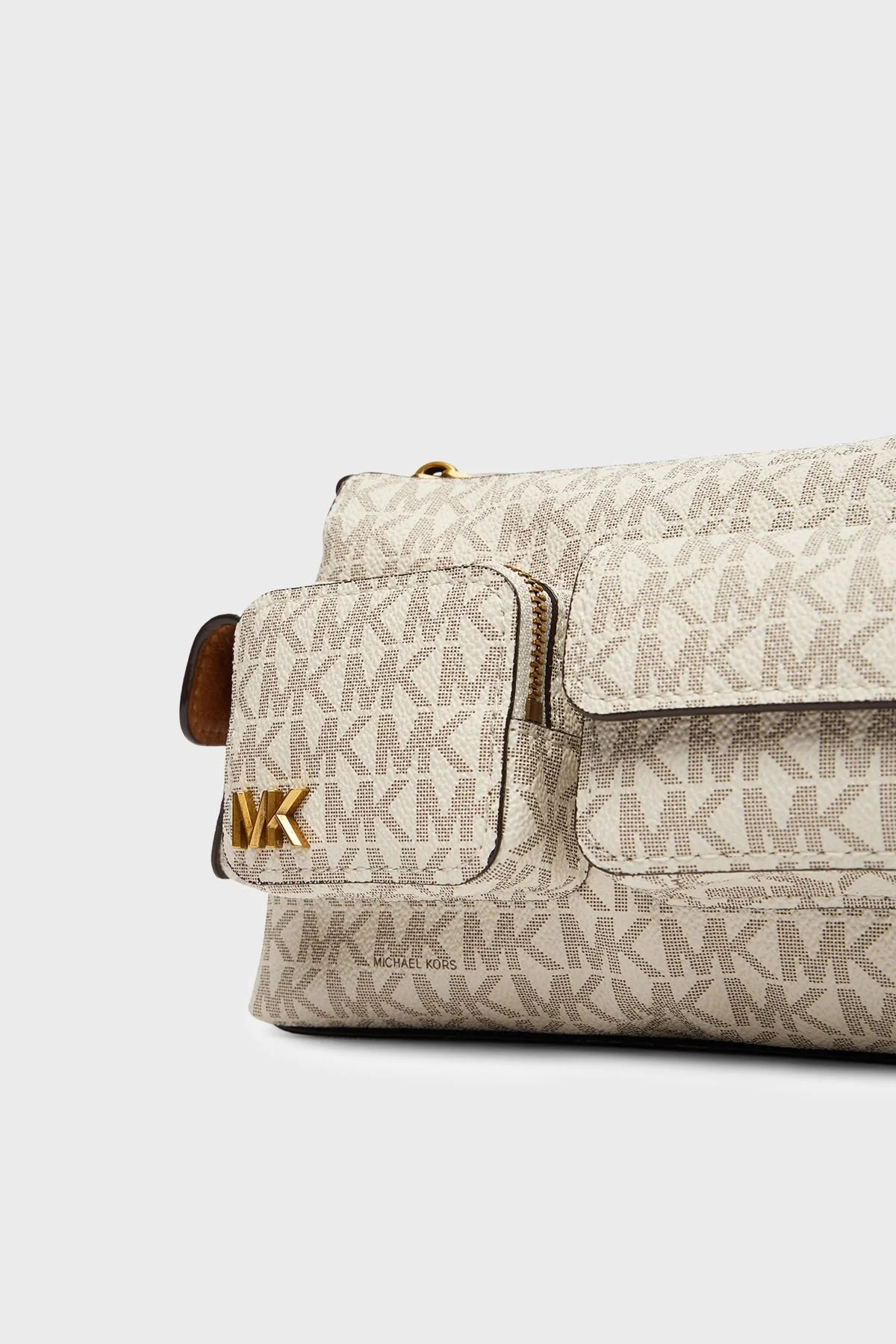 Michael Kors Logolu Ayarlanabilir Askılı 32S5AM3C5B149 Kadın Çanta 32S5AM3C5B 149 EKRU - 5
