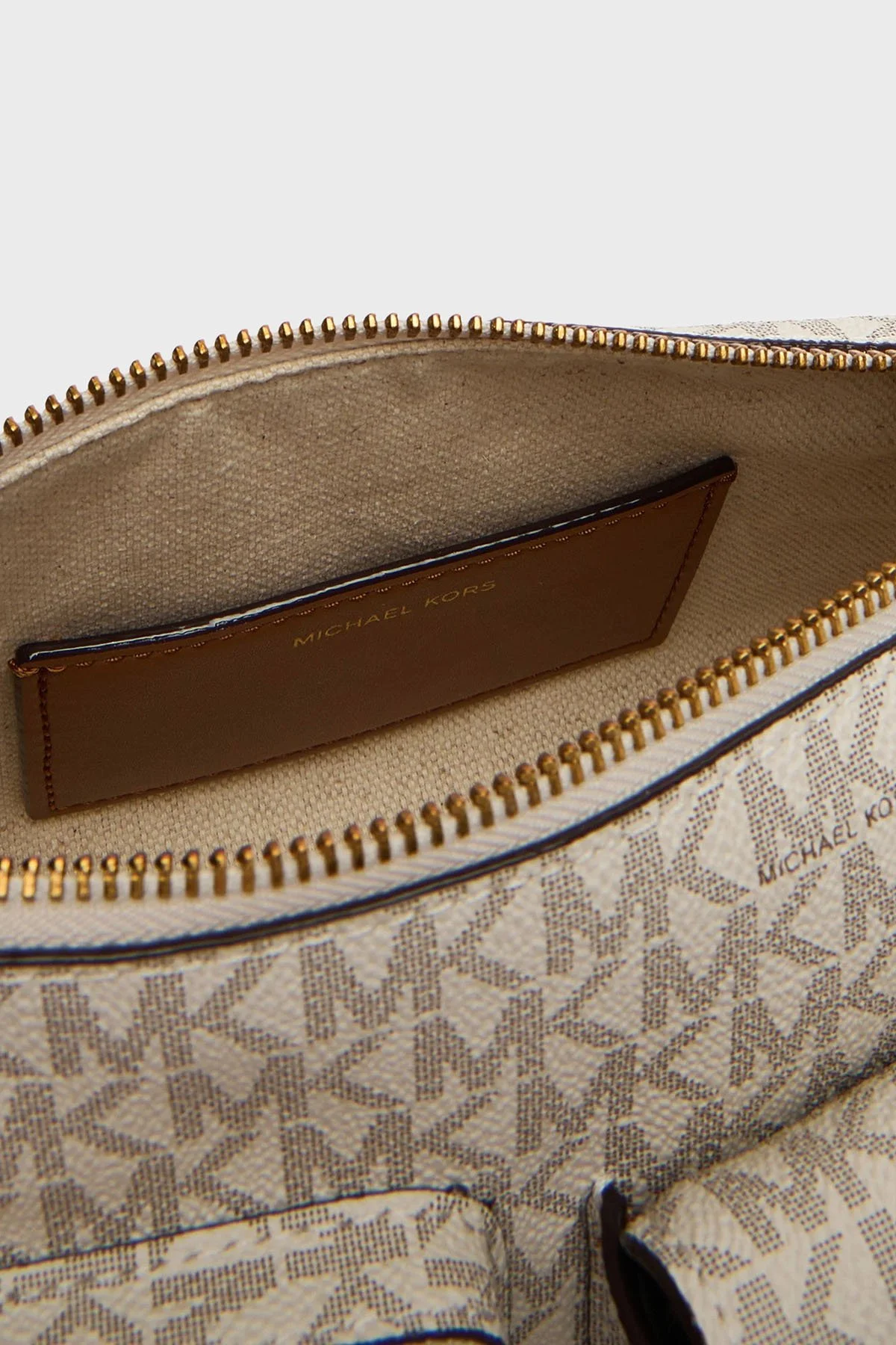 Michael Kors Logolu Ayarlanabilir Askılı 32S5AM3C5B149 Kadın Çanta 32S5AM3C5B 149 EKRU - 6