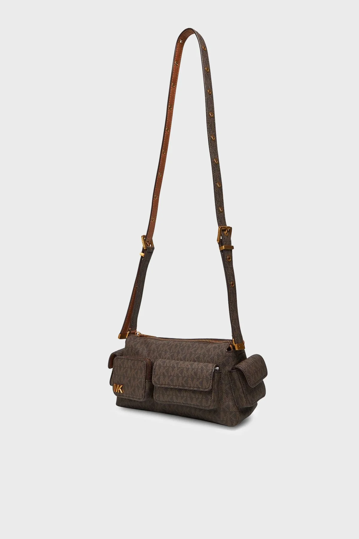 Michael Kors Logolu Ayarlanabilir Askılı 32S5AM3C5B252 Bayan Çanta 32S5AM3C5B 252 KAHVE - 4