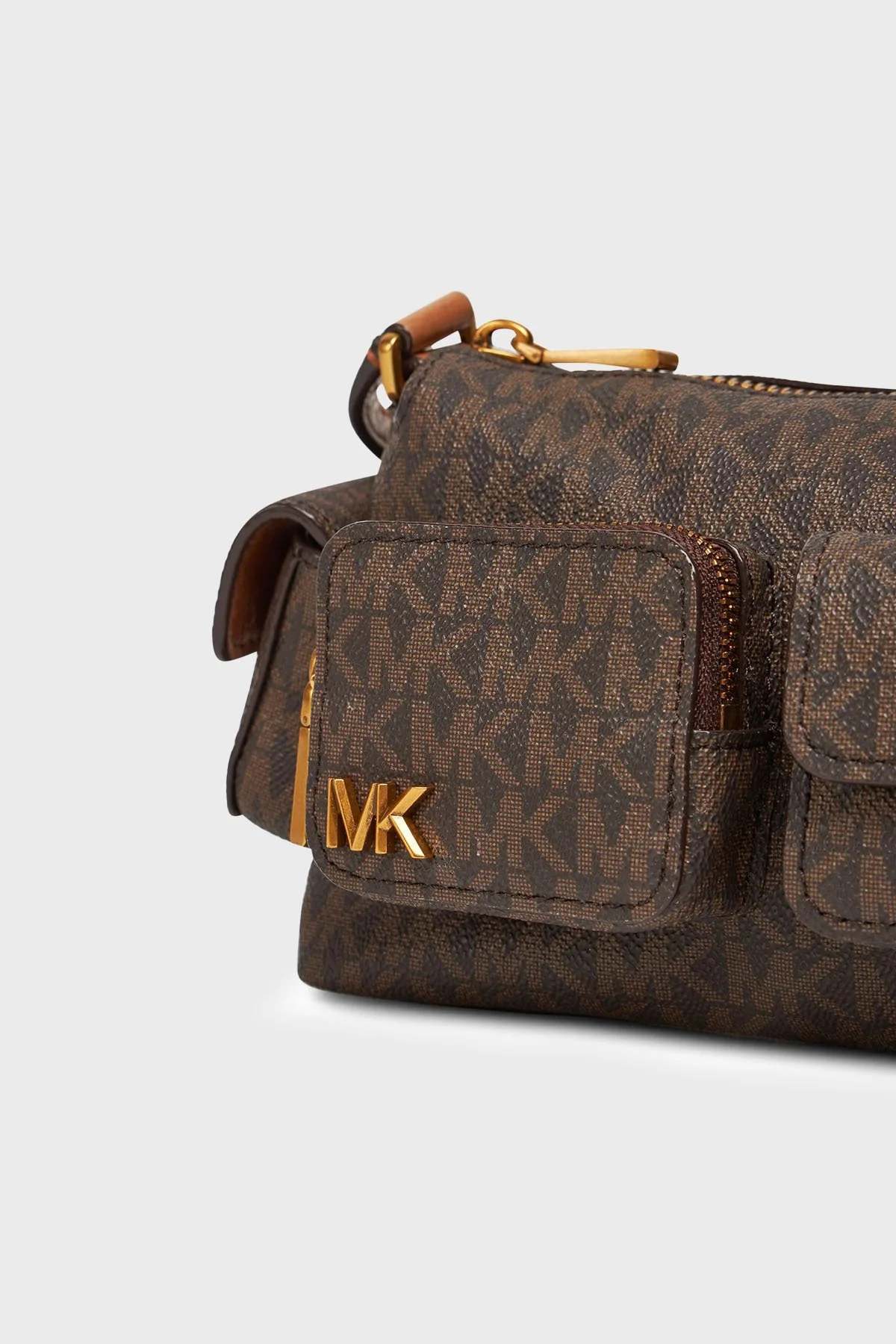 Michael Kors Logolu Ayarlanabilir Askılı 32S5AM3C5B252 Bayan Çanta 32S5AM3C5B 252 KAHVE - 5